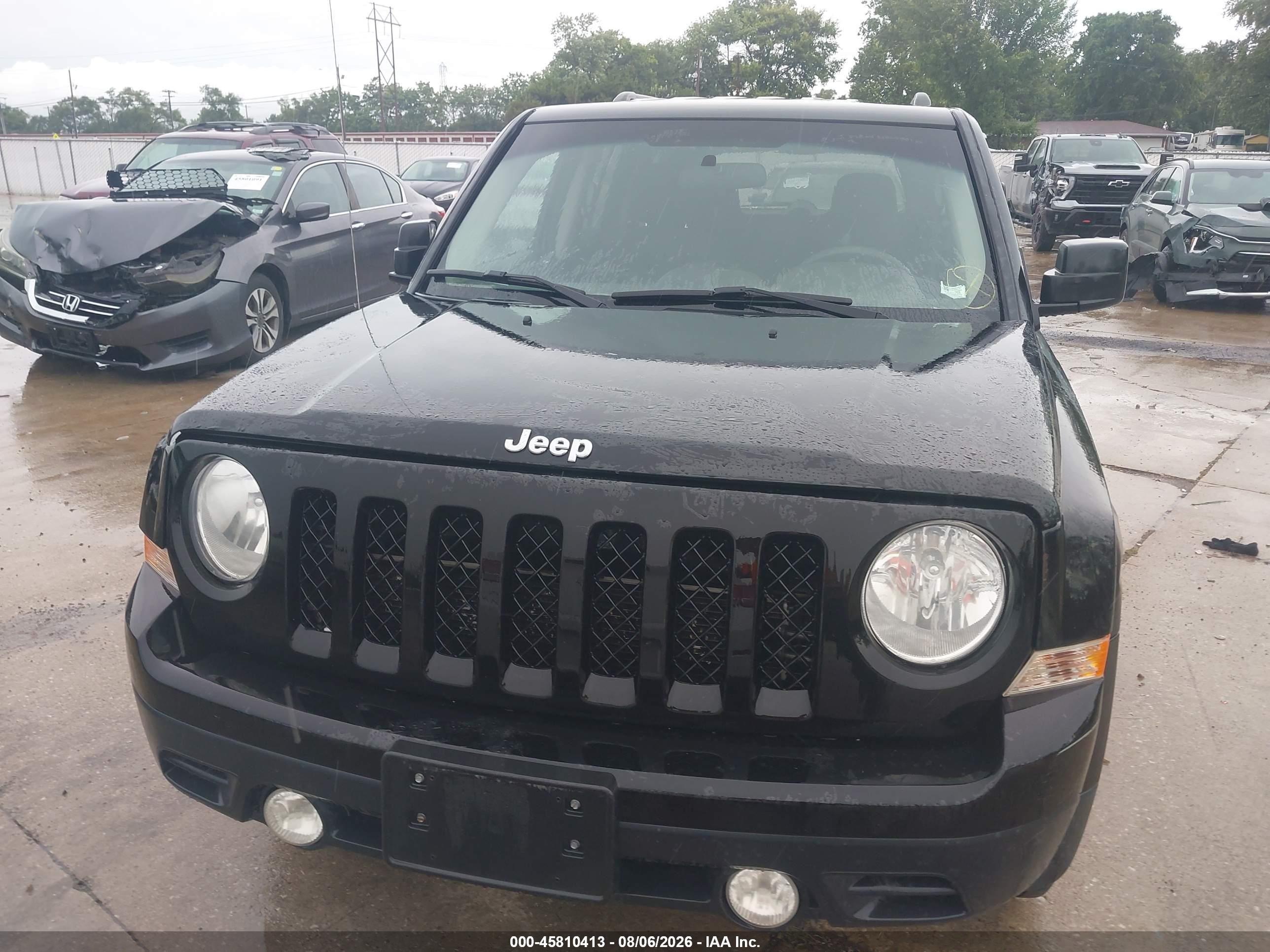 2014 Jeep Patriot Latitude Black vin: 1C4NJPFB0ED916410
