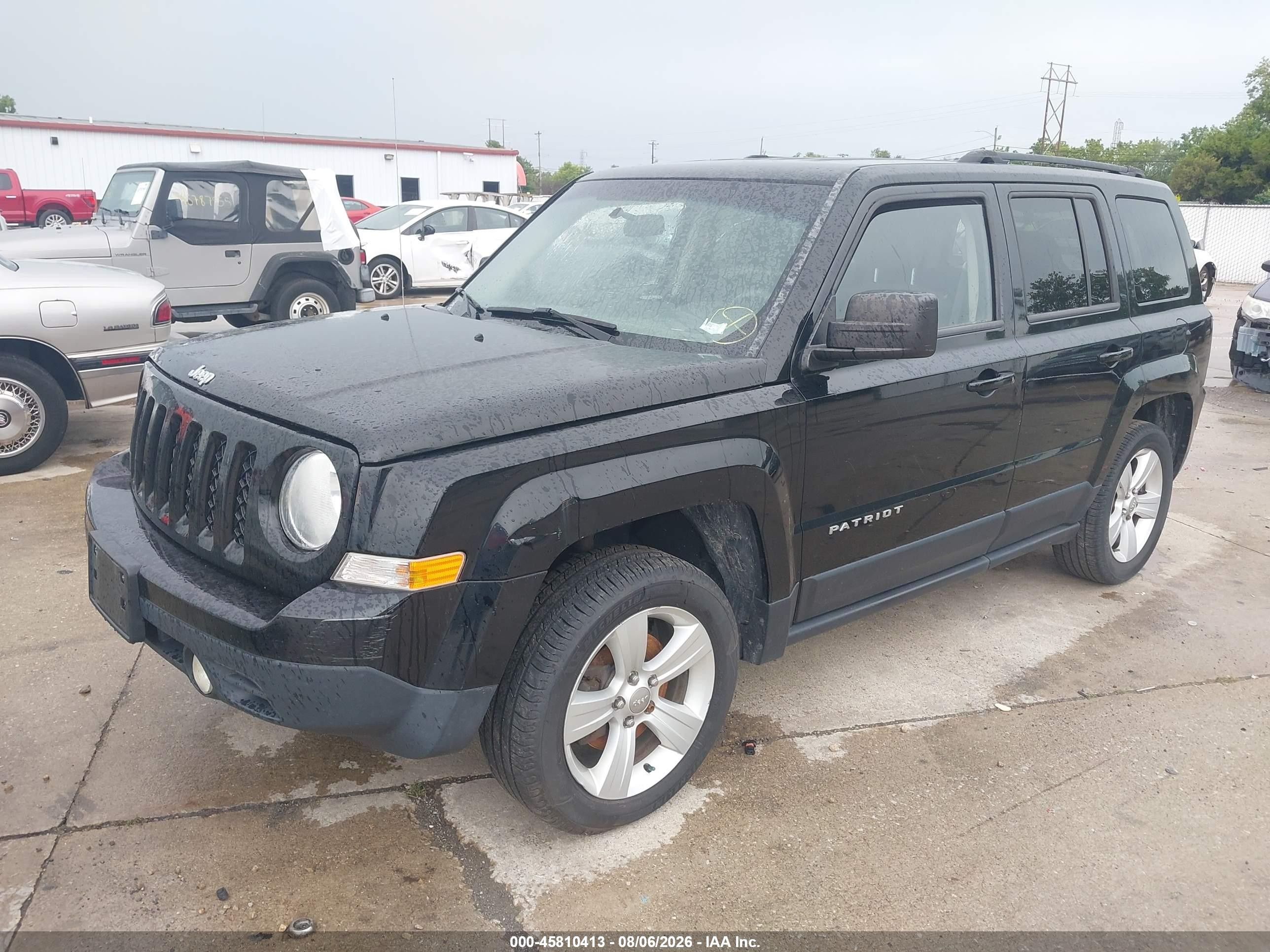 2014 Jeep Patriot Latitude Black vin: 1C4NJPFB0ED916410