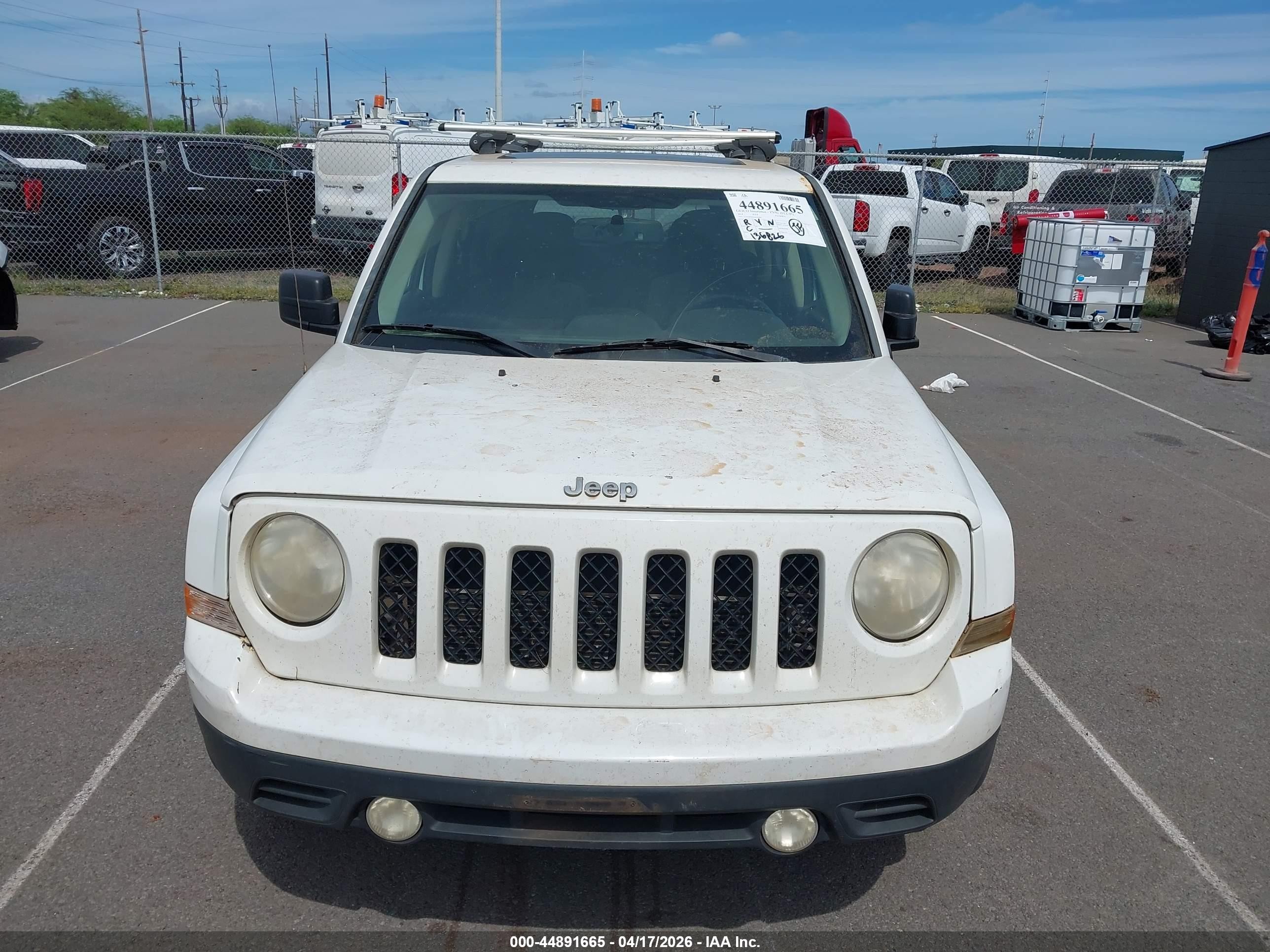 2014 Jeep Patriot Latitude Белый vin: 1C4NJPFB2ED509902
