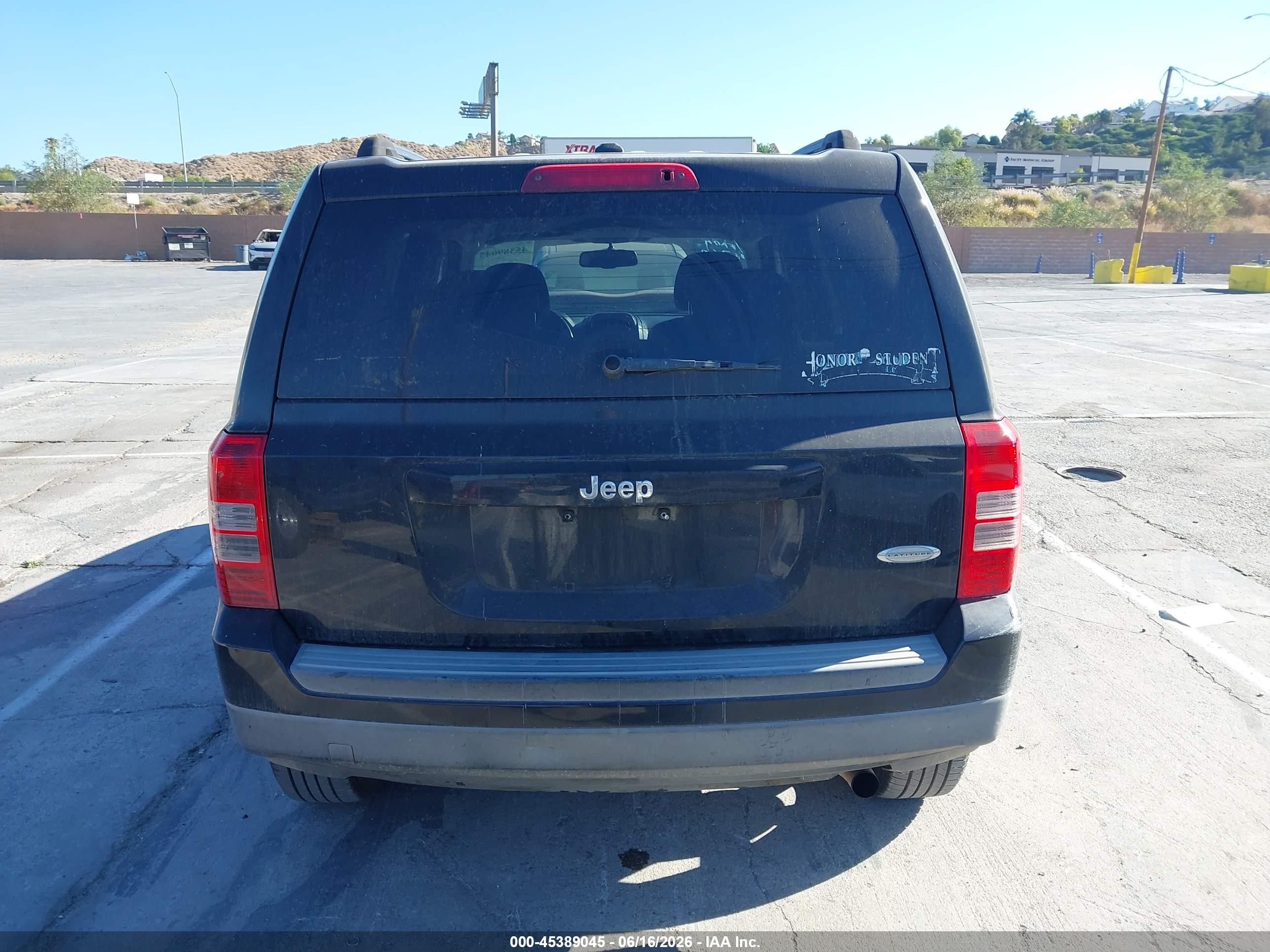 2014 Jeep Patriot Latitude Black vin: 1C4NJPFB2ED630817