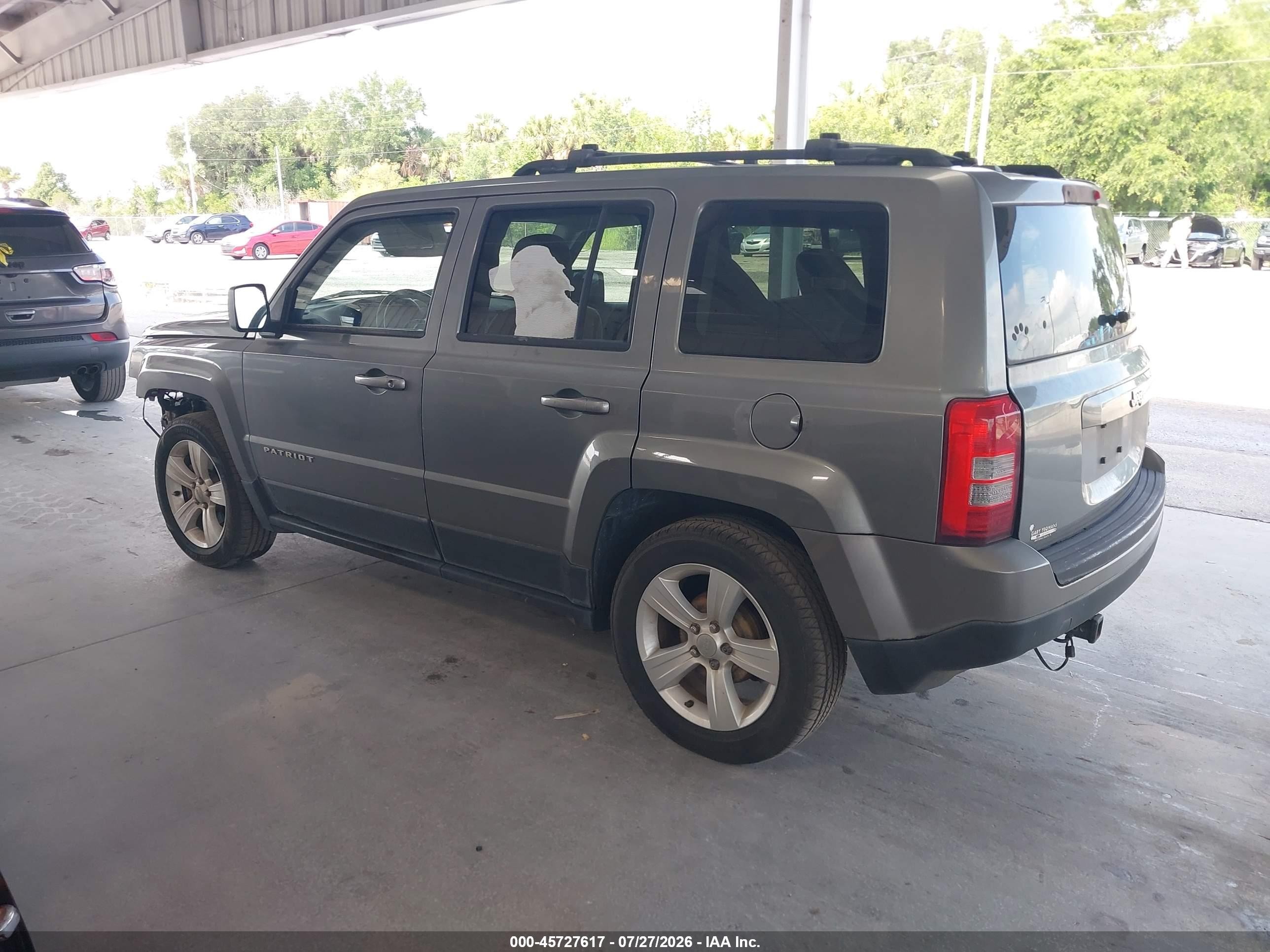 2014 Jeep Patriot Latitude Gray vin: 1C4NJPFB3ED529625