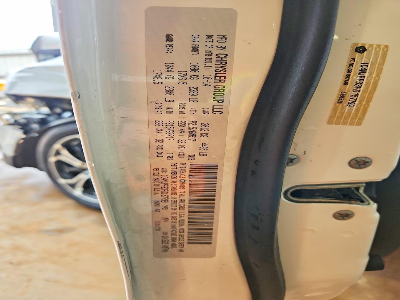 2015 Jeep Patriot Latitude White vin: 1C4NJPFB3FD157799