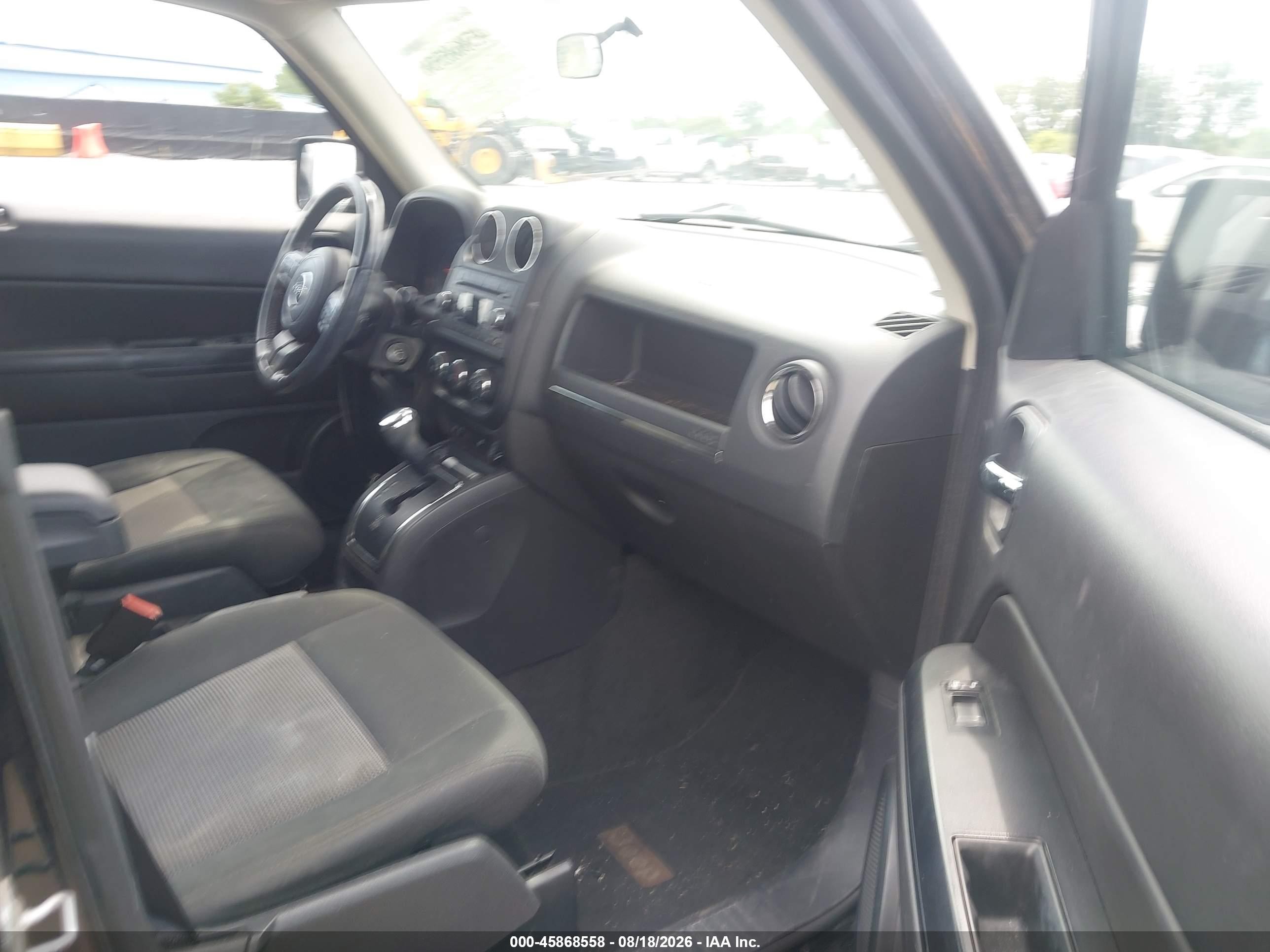 2012 Jeep Patriot Latitude Черный vin: 1C4NJPFB5CD660570