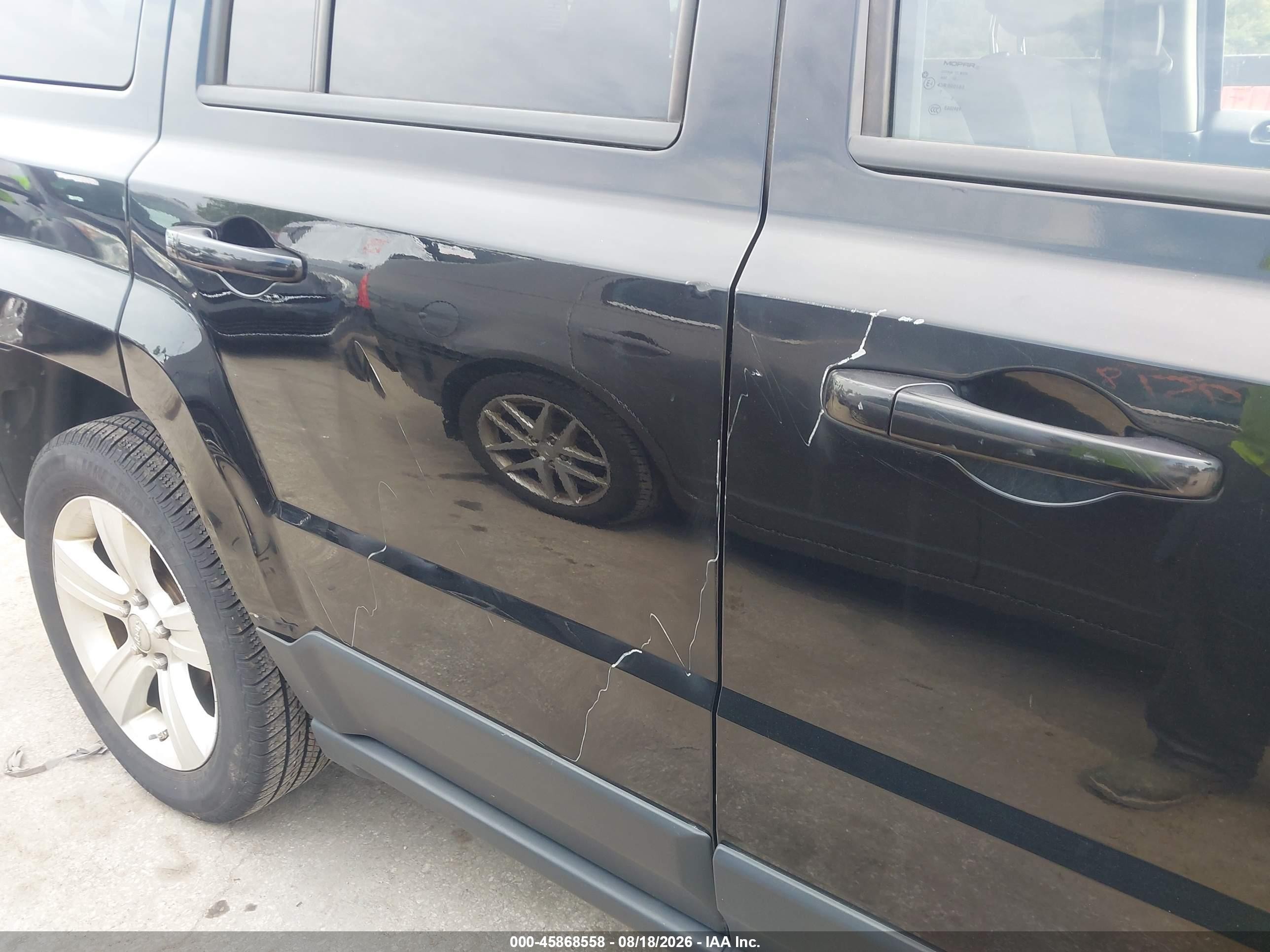 2012 Jeep Patriot Latitude Черный vin: 1C4NJPFB5CD660570