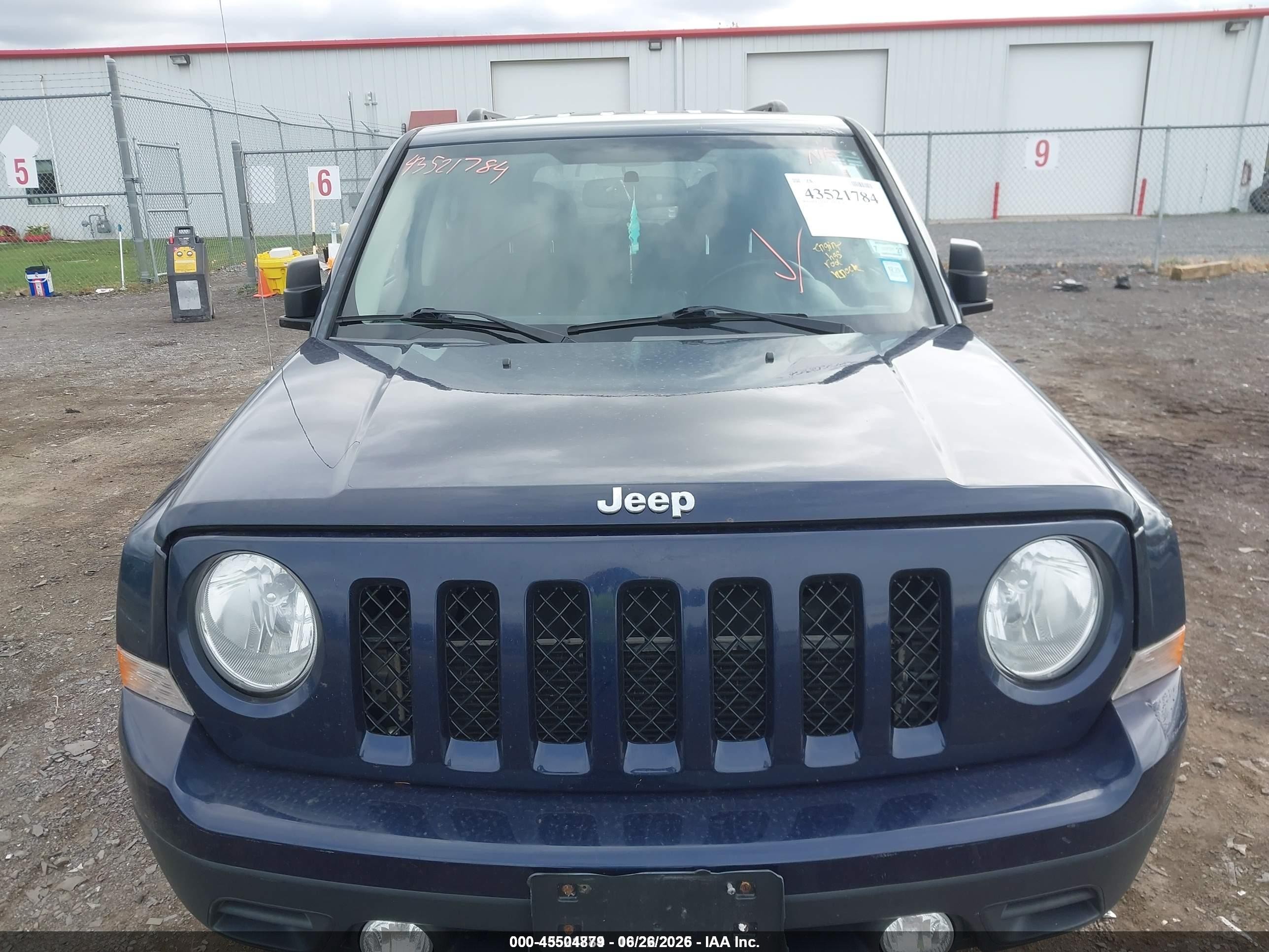 2014 Jeep Patriot Latitude Синий vin: 1C4NJPFB5ED513474