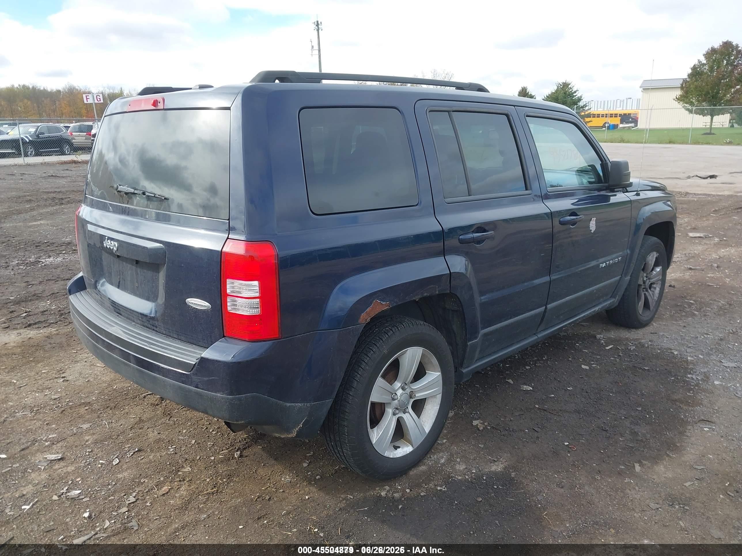 2014 Jeep Patriot Latitude Синий vin: 1C4NJPFB5ED513474