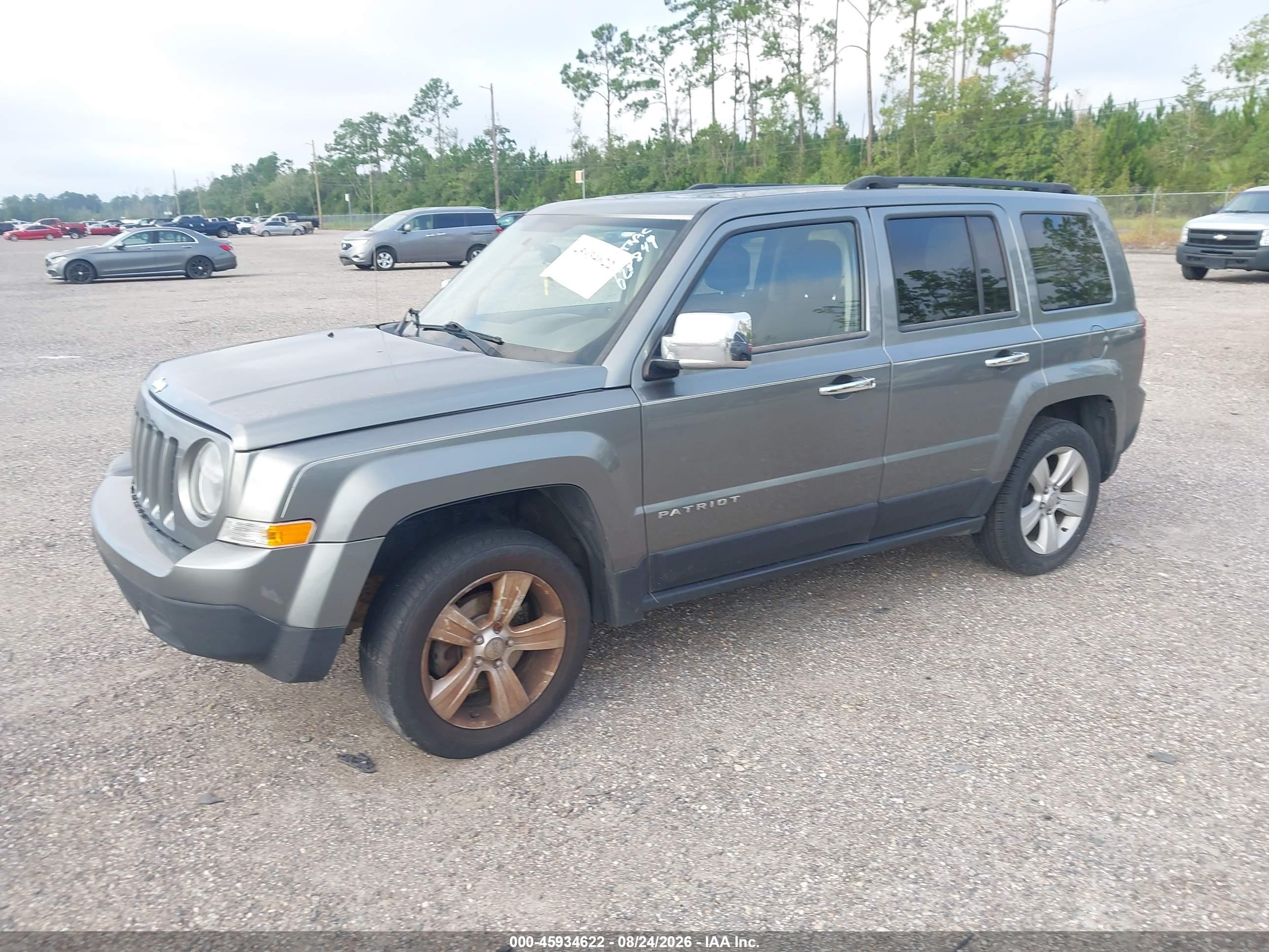 2014 Jeep Patriot Latitude Серый vin: 1C4NJPFB5ED628849