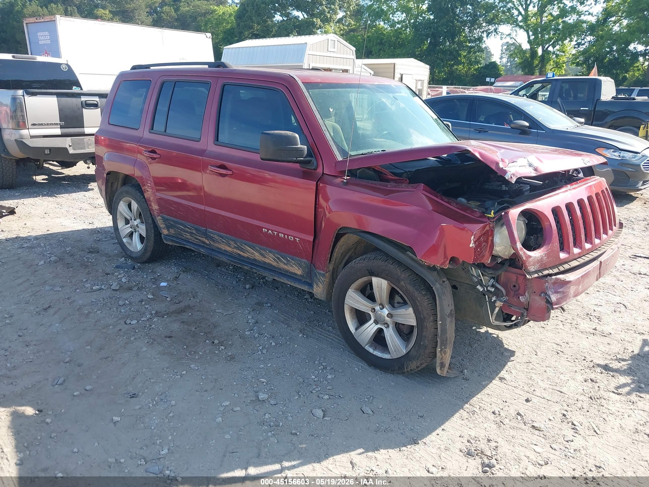 2014 Jeep Patriot Latitude Burgundy vin: 1C4NJPFB5ED905841