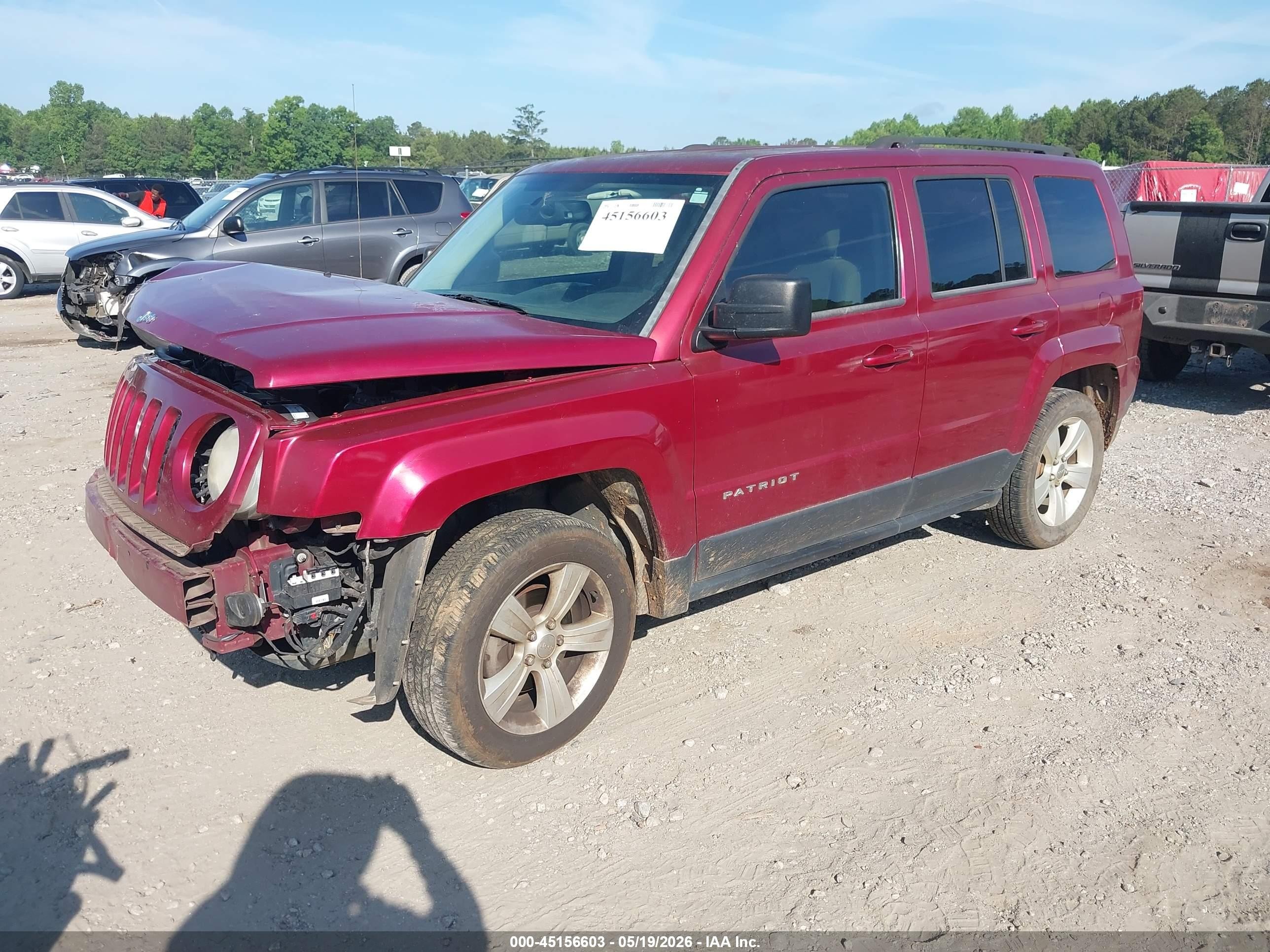 2014 Jeep Patriot Latitude Burgundy vin: 1C4NJPFB5ED905841