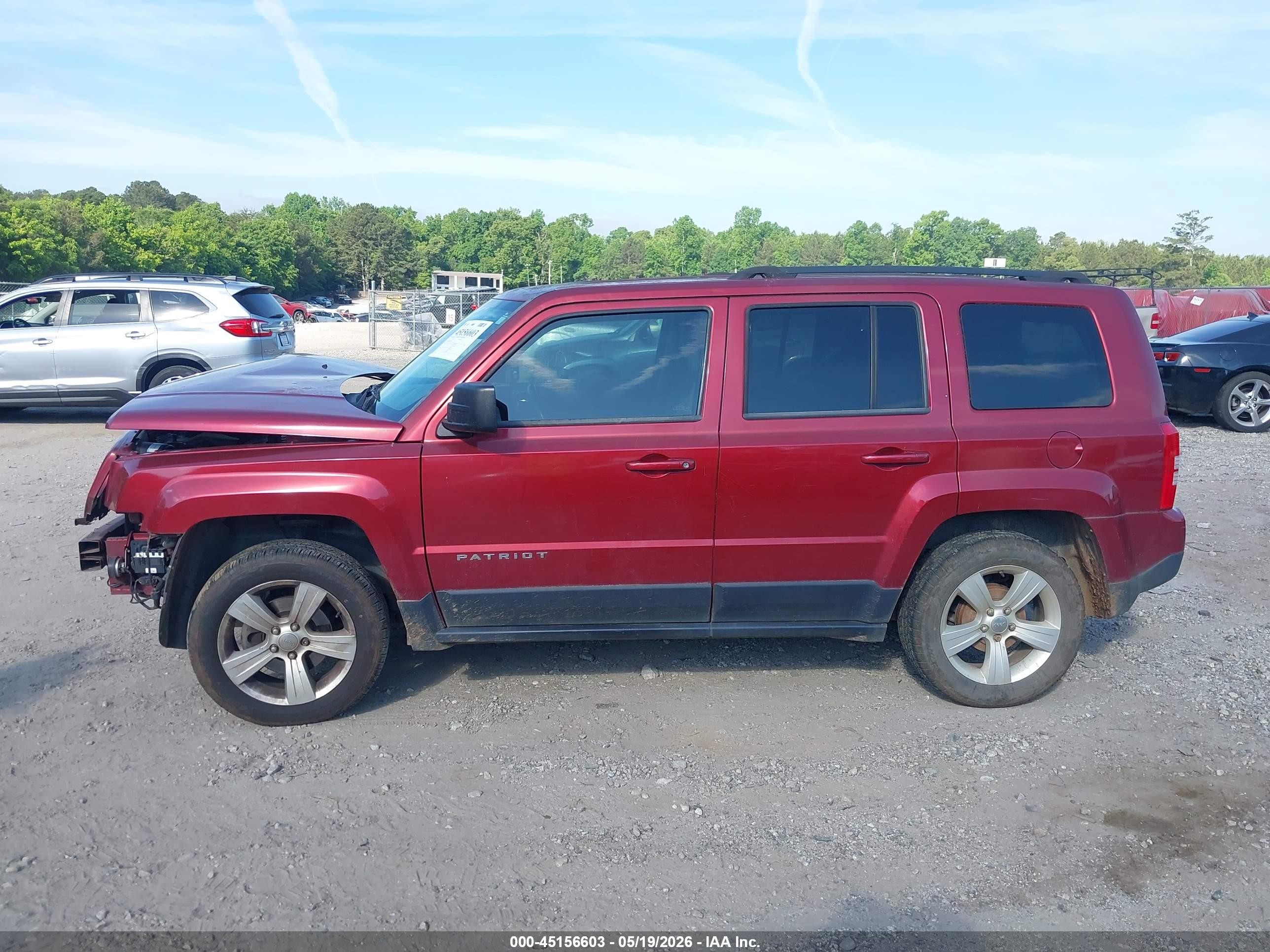 2014 Jeep Patriot Latitude Burgundy vin: 1C4NJPFB5ED905841