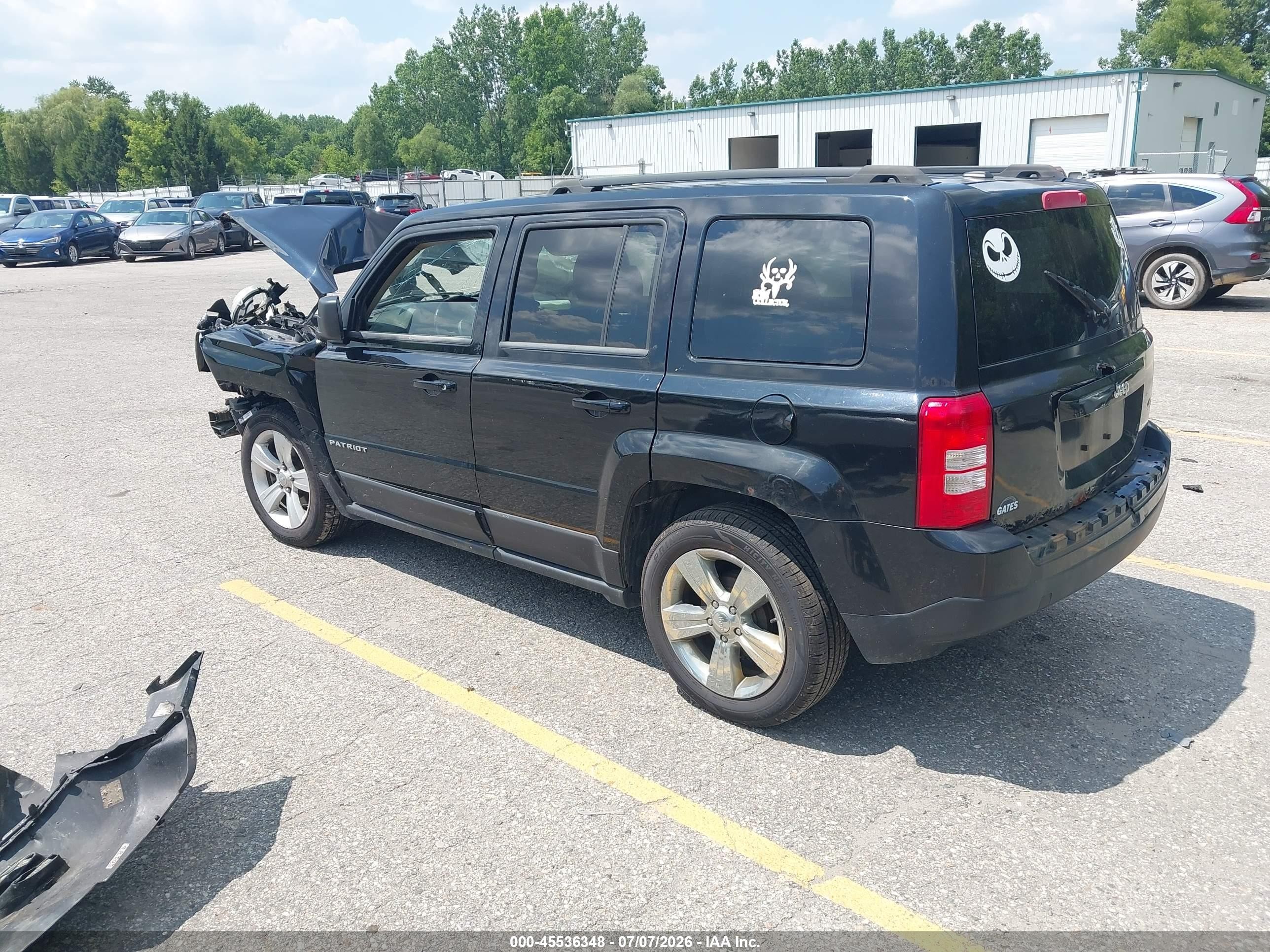 2013 Jeep Patriot Latitude Black vin: 1C4NJPFB6DD223596