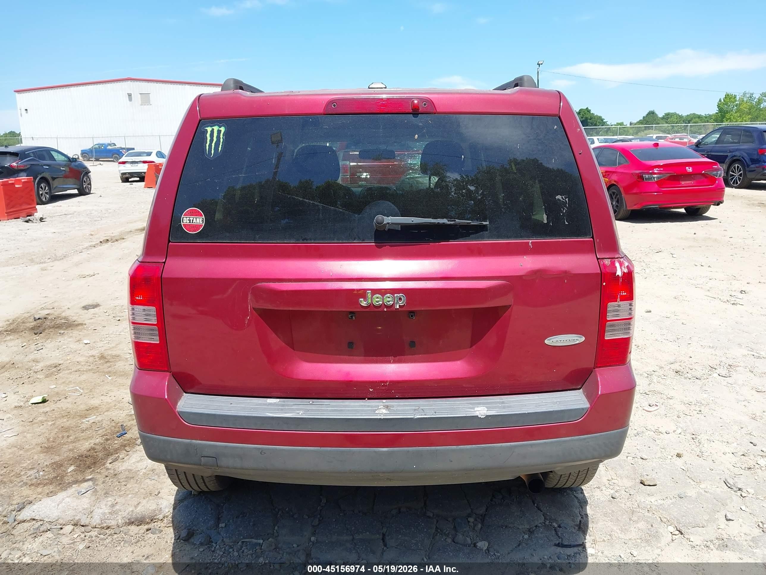 2015 Jeep Patriot Latitude Maroon vin: 1C4NJPFB7FD377639