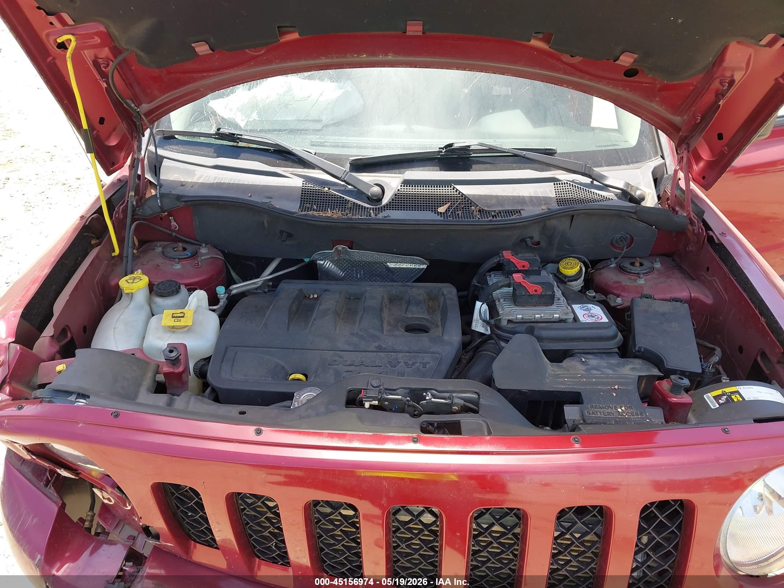 2015 Jeep Patriot Latitude Maroon vin: 1C4NJPFB7FD377639