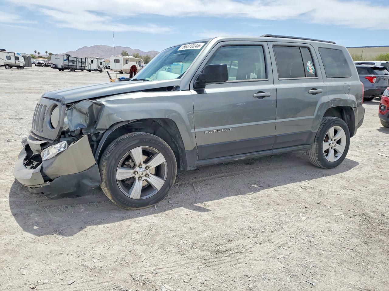 2014 Jeep Patriot Latitude Gray vin: 1C4NJPFB8ED502503