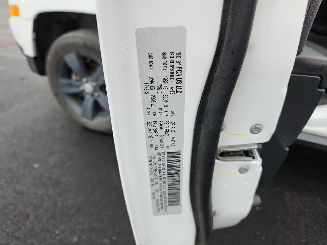2015 Jeep Patriot Latitude White vin: 1C4NJPFB9FD349745