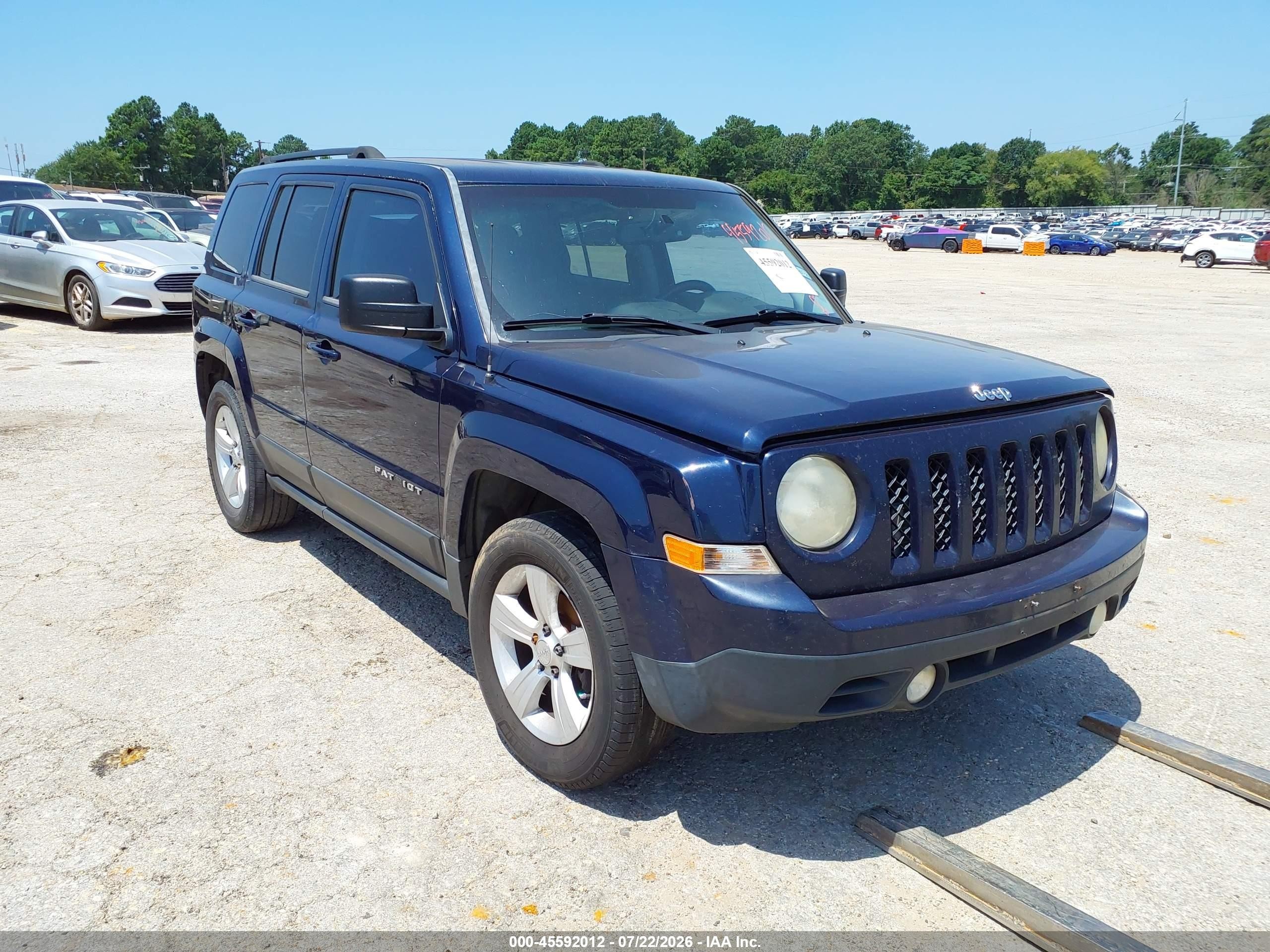 2014 Jeep Patriot Latitude Blue vin: 1C4NJPFBXED850982