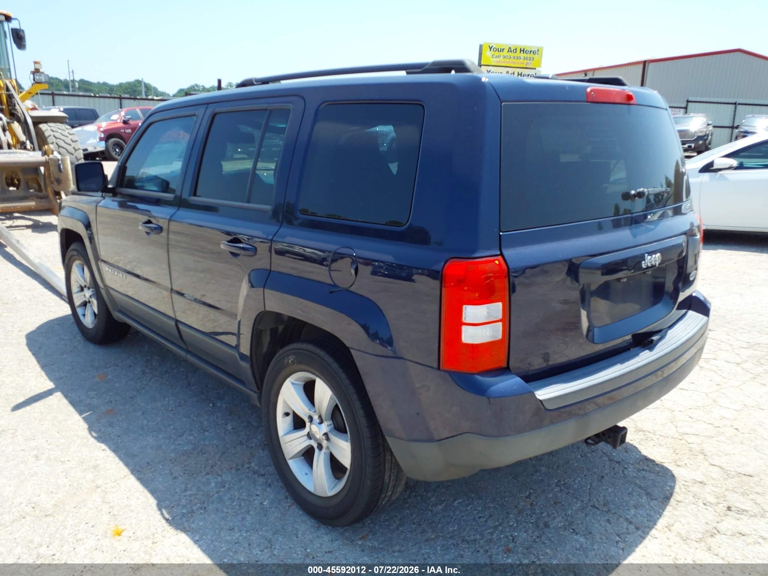2014 Jeep Patriot Latitude Blue vin: 1C4NJPFBXED850982