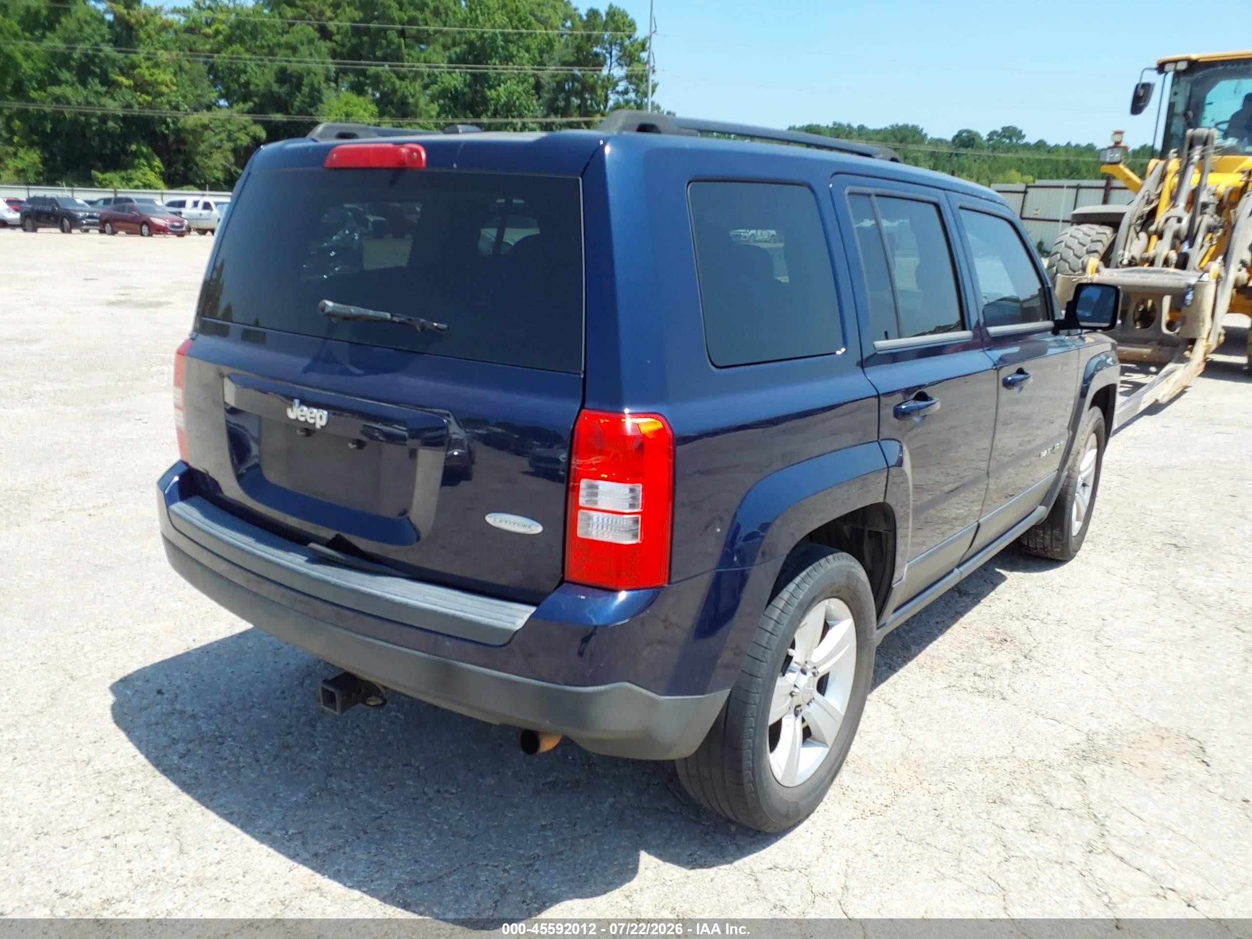 2014 Jeep Patriot Latitude Blue vin: 1C4NJPFBXED850982