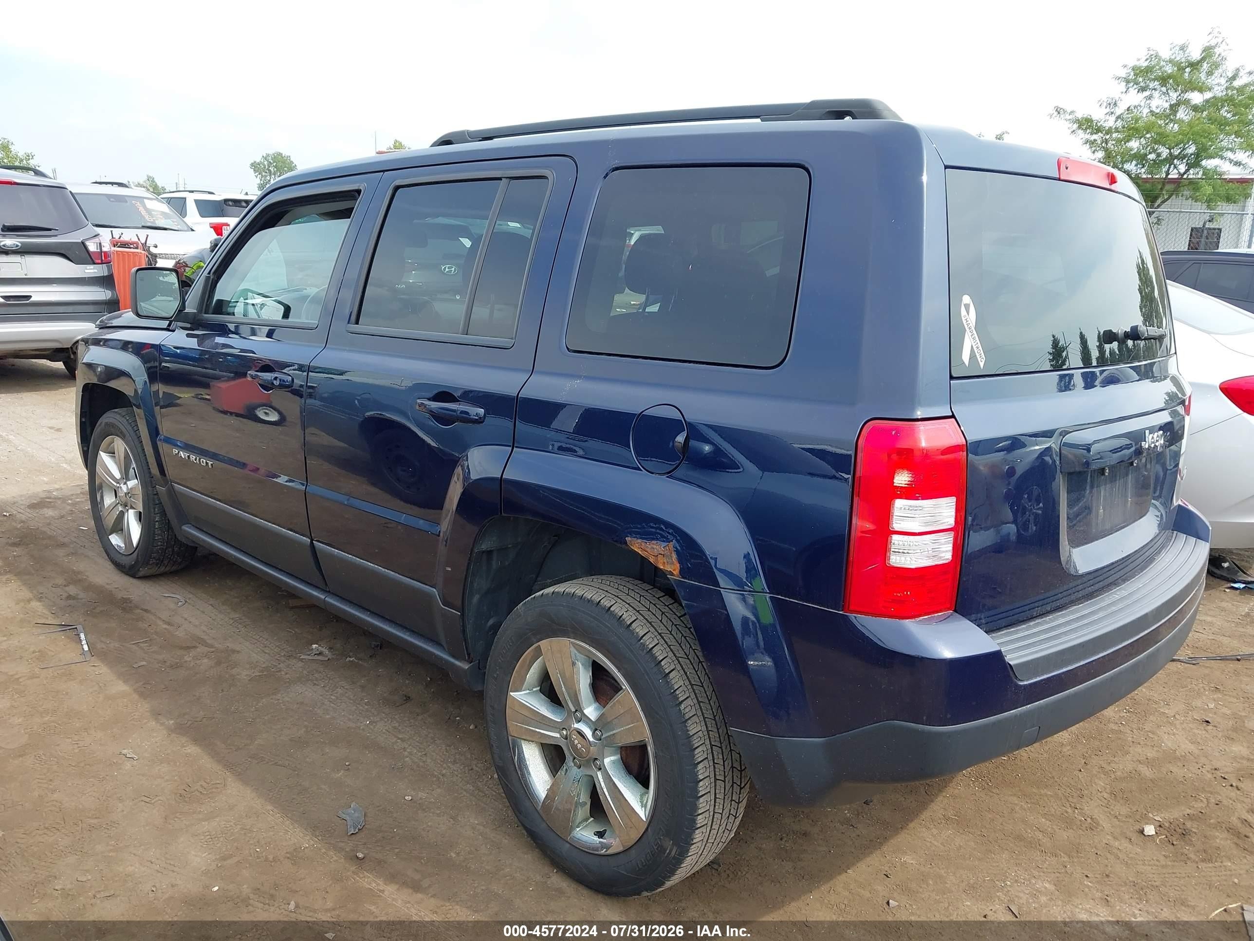 2014 Jeep Patriot Latitude Blue vin: 1C4NJPFBXED887725