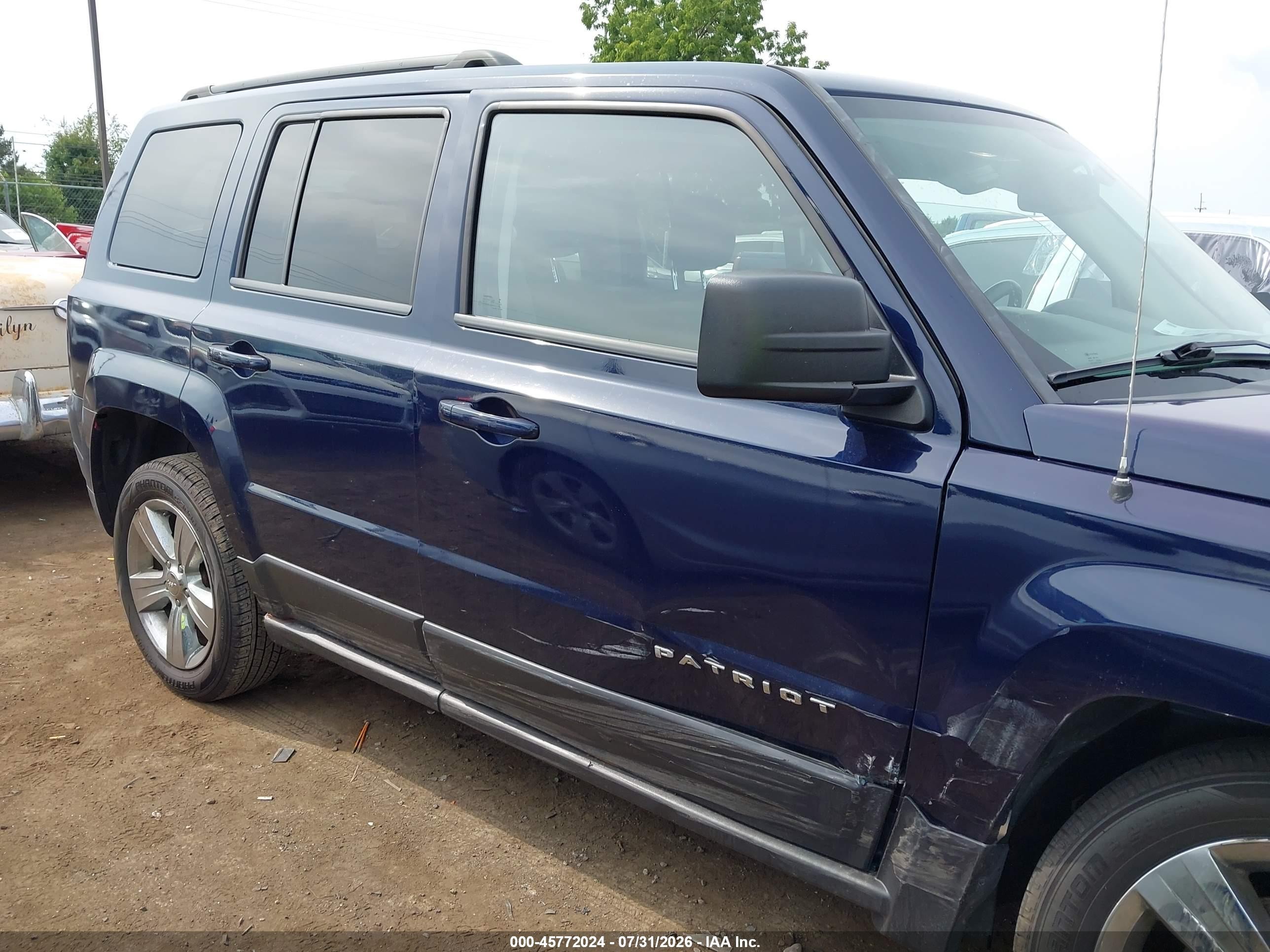 2014 Jeep Patriot Latitude Blue vin: 1C4NJPFBXED887725