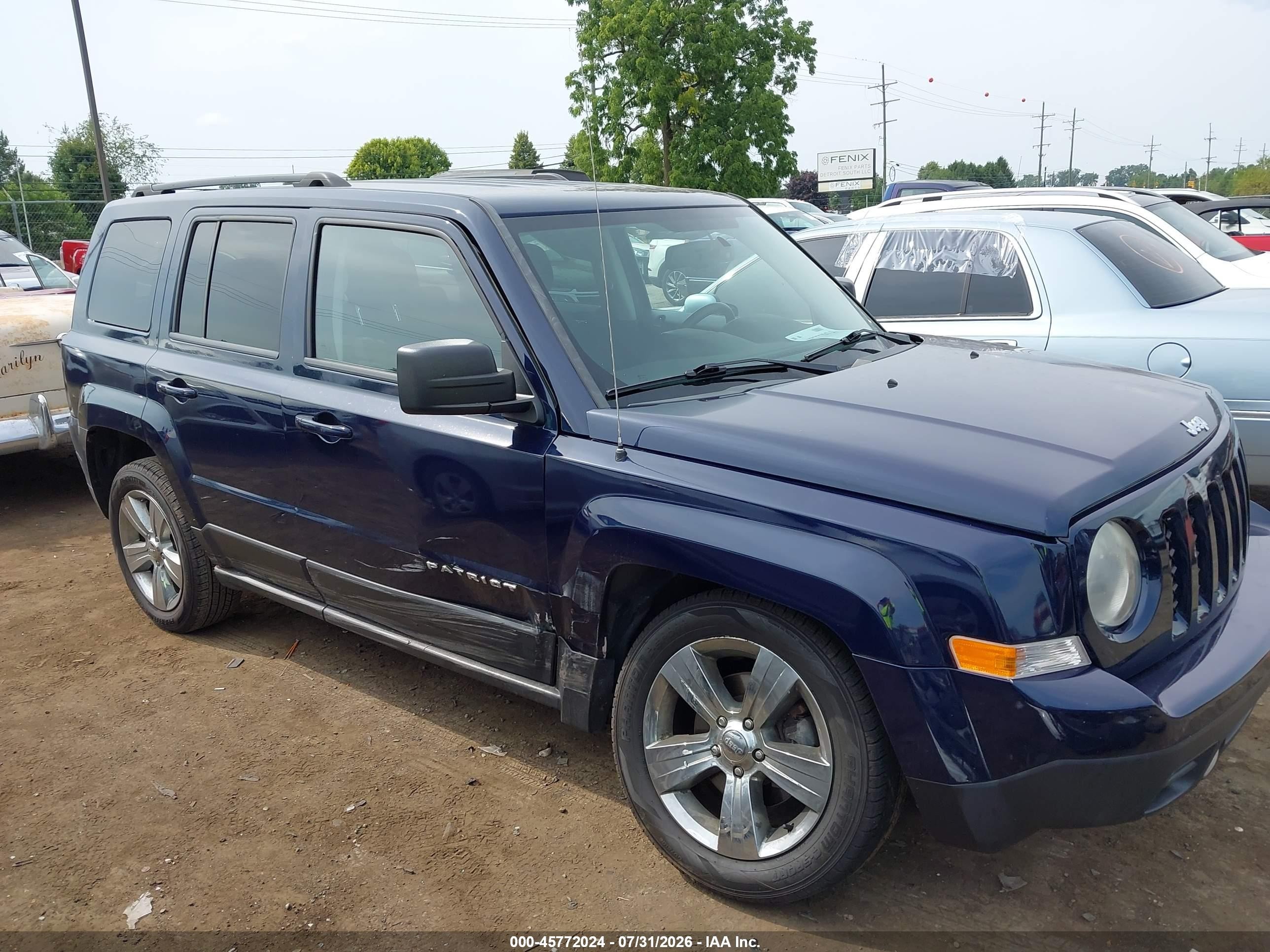 2014 Jeep Patriot Latitude Blue vin: 1C4NJPFBXED887725