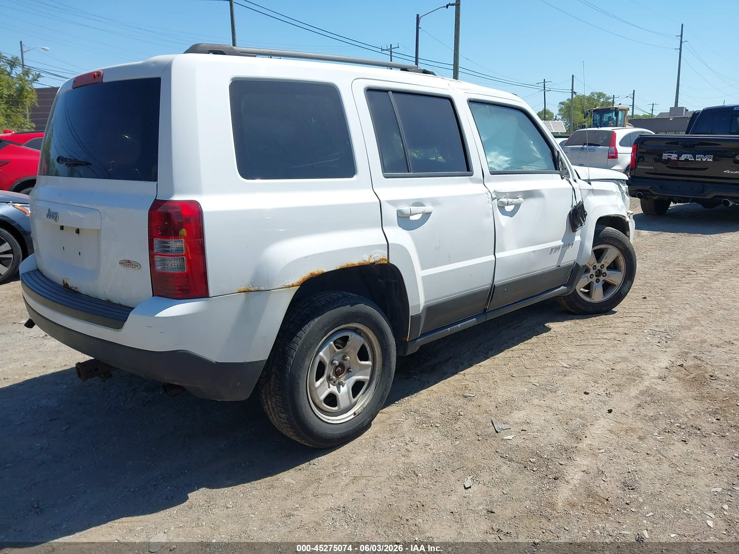 2012 Jeep Patriot Sport/north White vin: 1C4NJRAB1CD663016