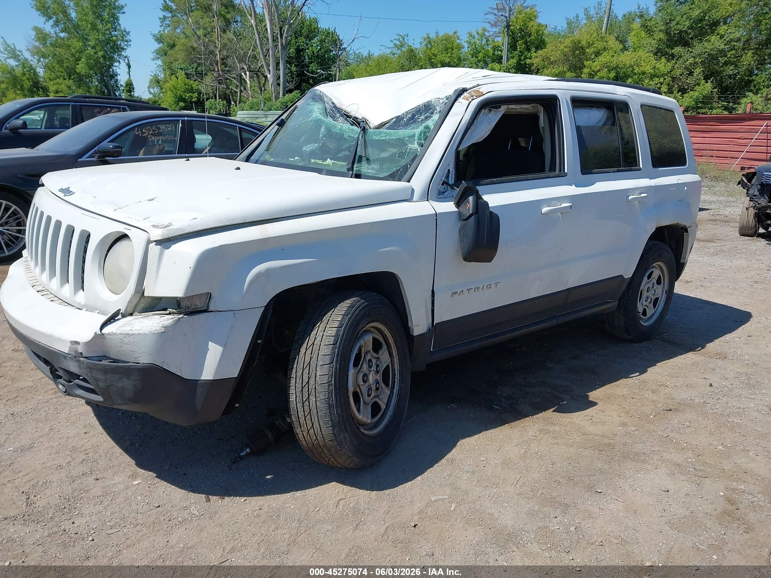 2012 Jeep Patriot Sport/north White vin: 1C4NJRAB1CD663016