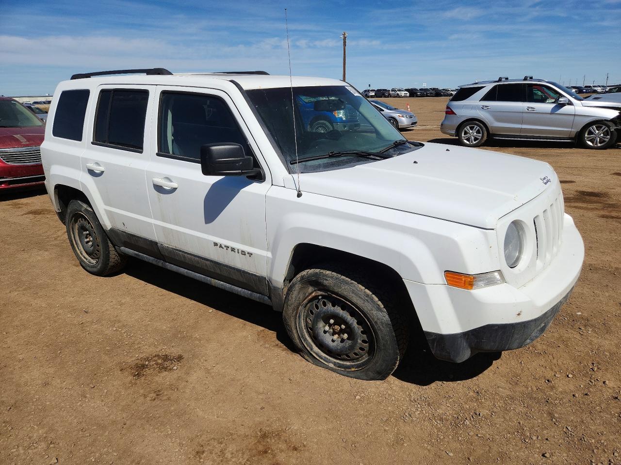 2015 Jeep Patriot White vin: 1C4NJRAB3FD393873