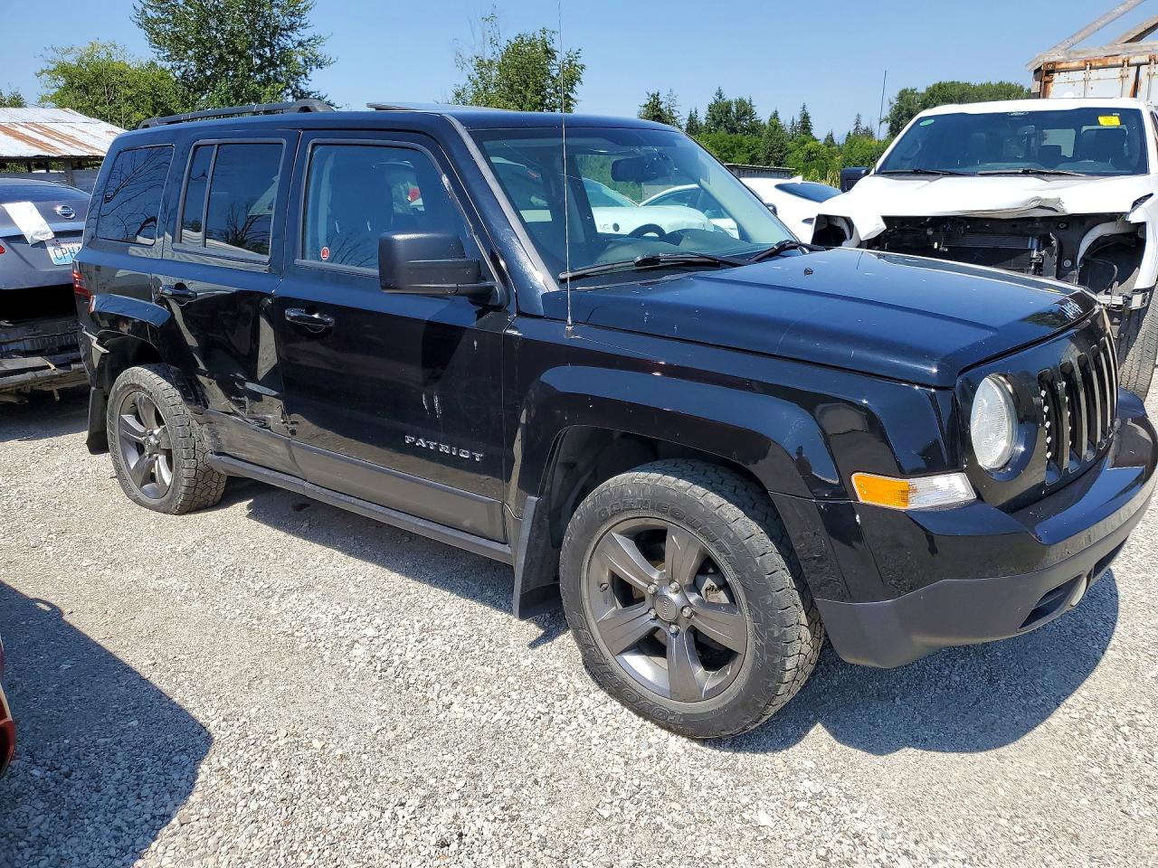 2015 Jeep Patriot Black vin: 1C4NJRAB4FD312587