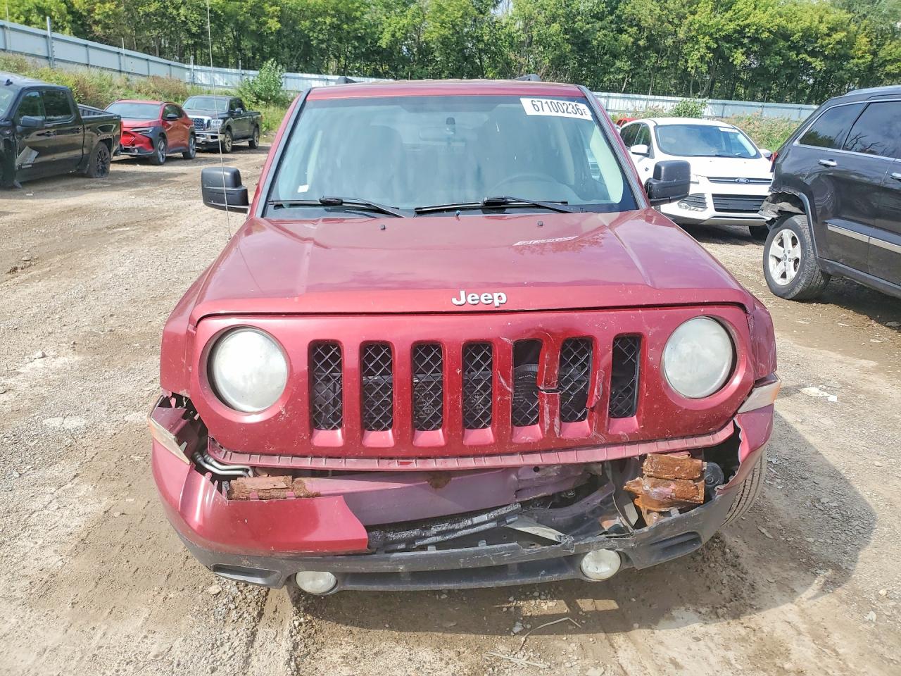 2012 Jeep Patriot Red vin: 1C4NJRABXCD648000