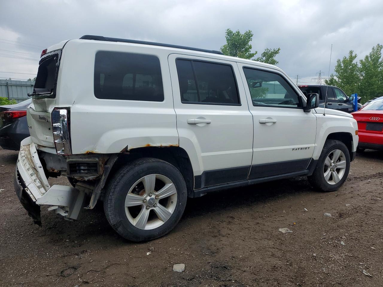 2012 Jeep Patriot White vin: 1C4NJRABXCD648255