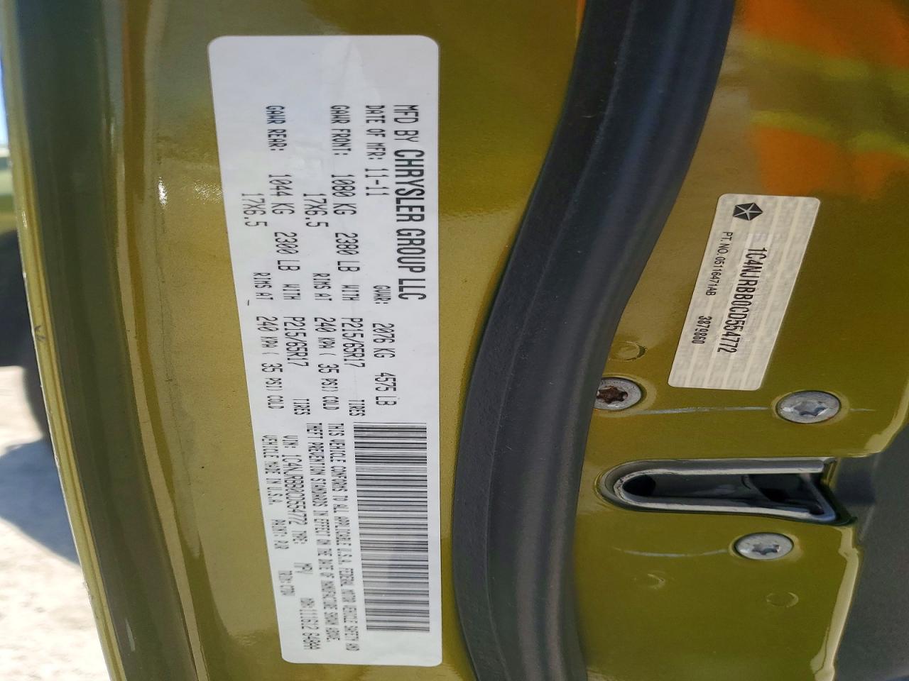 2012 Jeep Patriot Sport Зеленый vin: 1C4NJRBB0CD554772