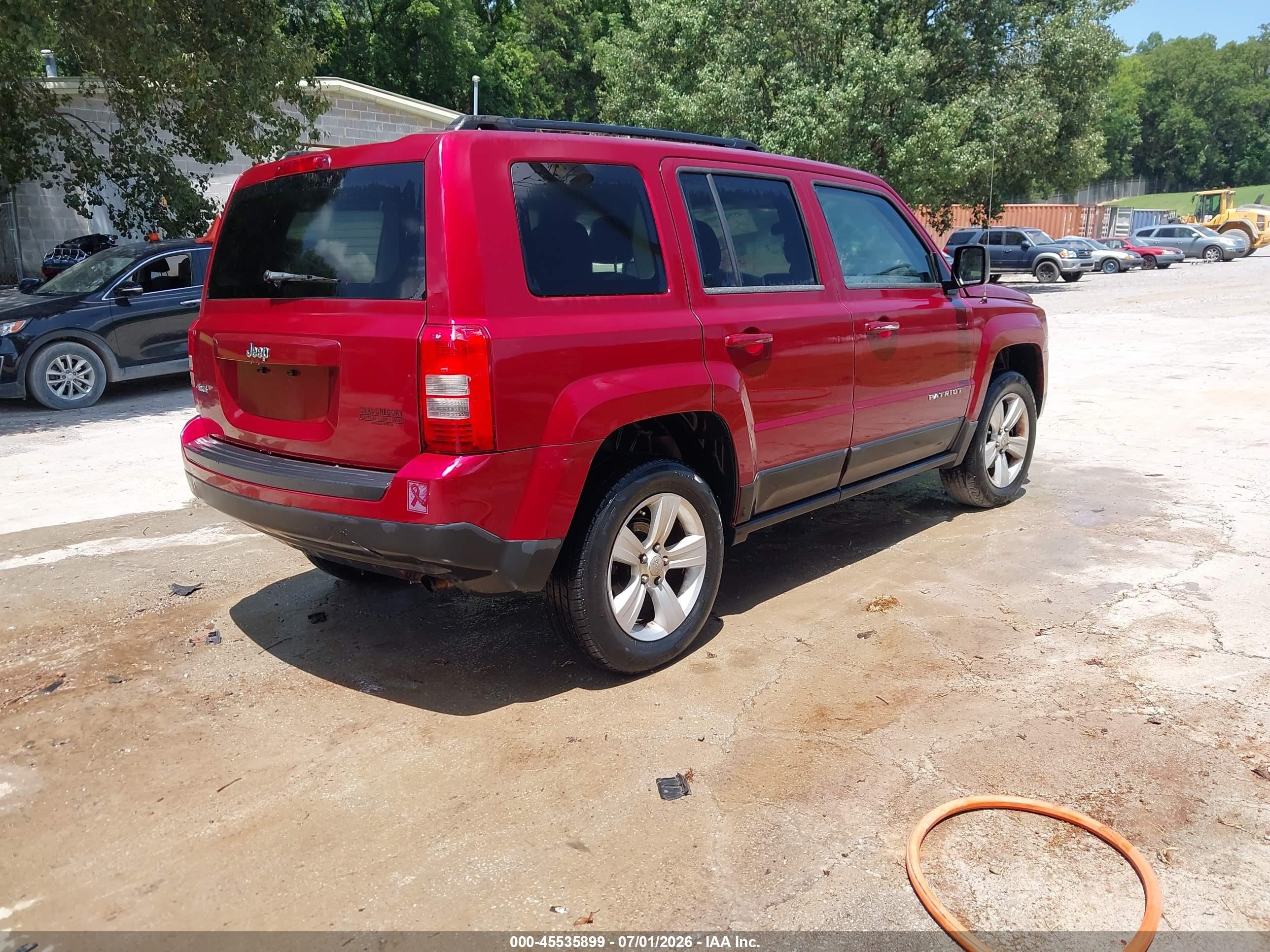 2012 Jeep Patriot Sport Red vin: 1C4NJRBB0CD608782