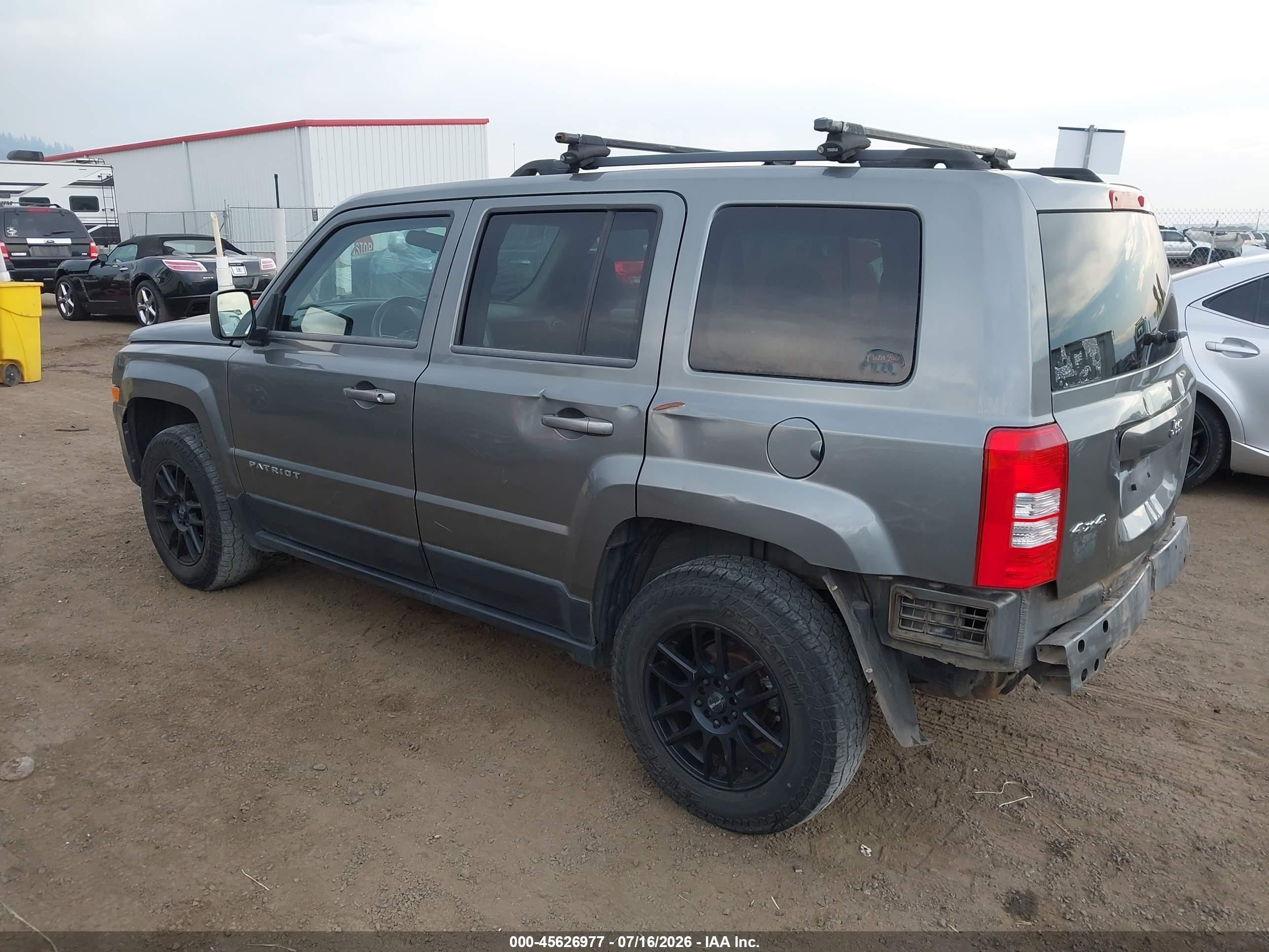 2014 Jeep Patriot Sport Gray vin: 1C4NJRBB0ED506675