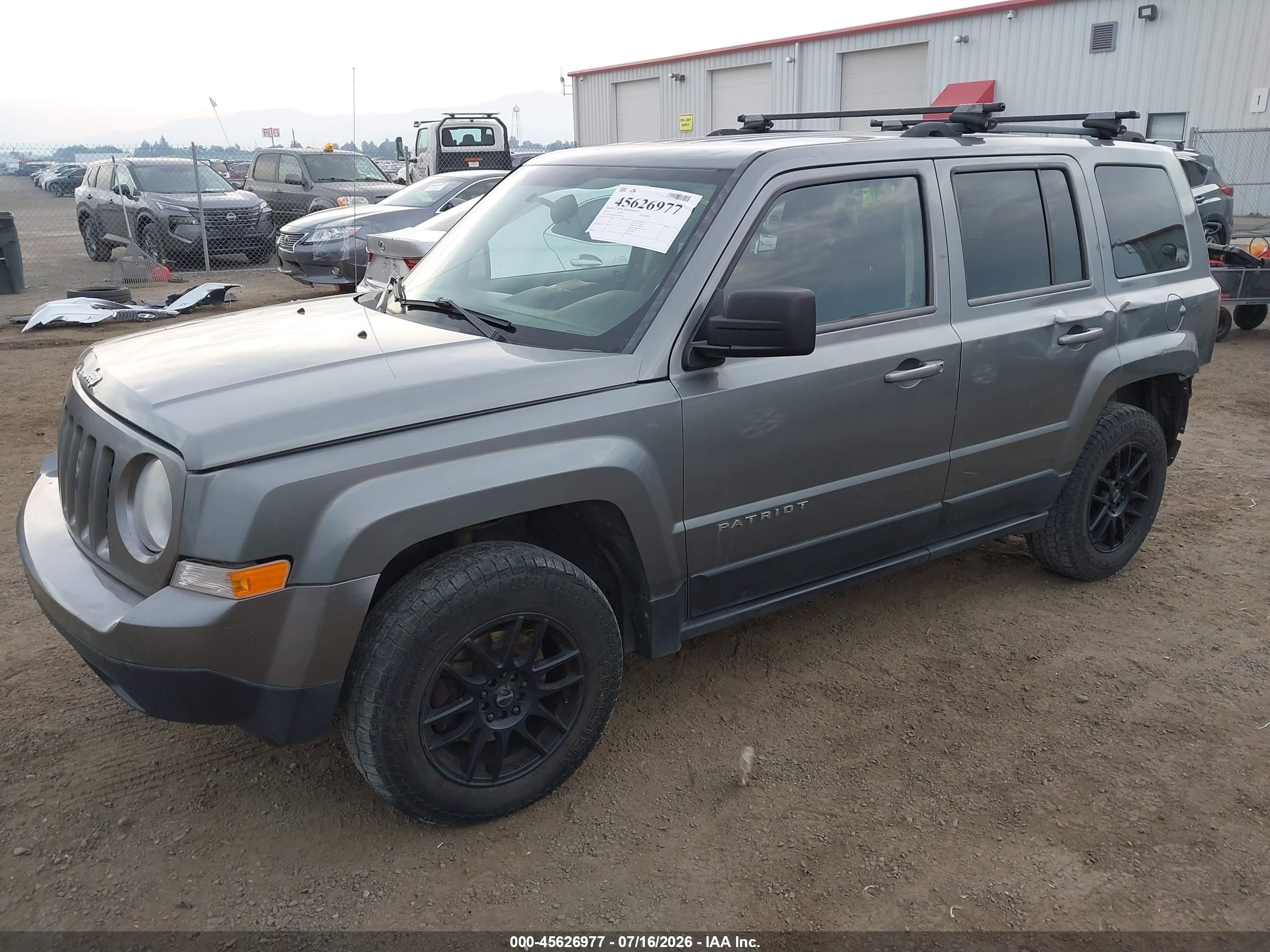 2014 Jeep Patriot Sport Gray vin: 1C4NJRBB0ED506675