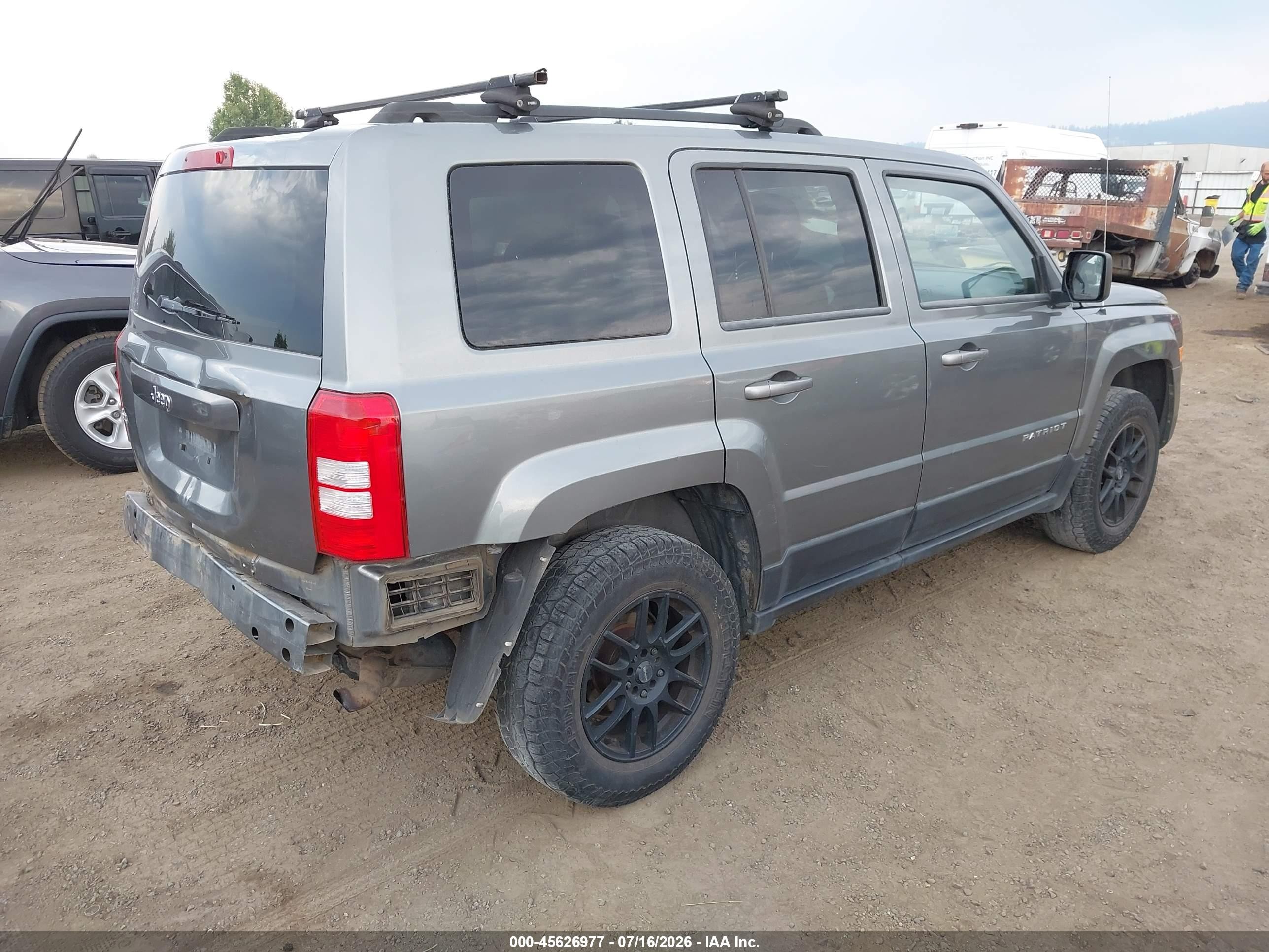 2014 Jeep Patriot Sport Gray vin: 1C4NJRBB0ED506675