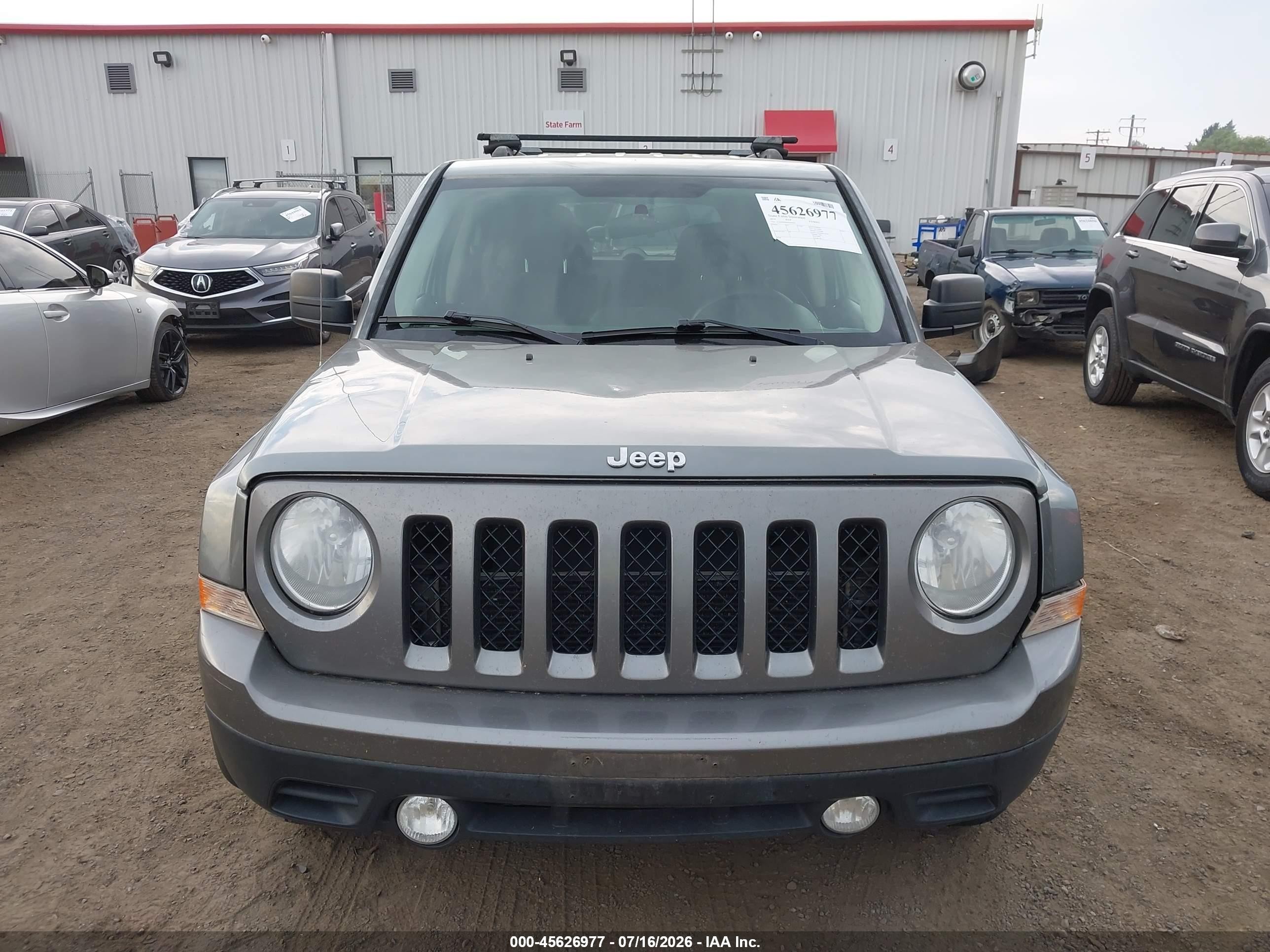 2014 Jeep Patriot Sport Gray vin: 1C4NJRBB0ED506675