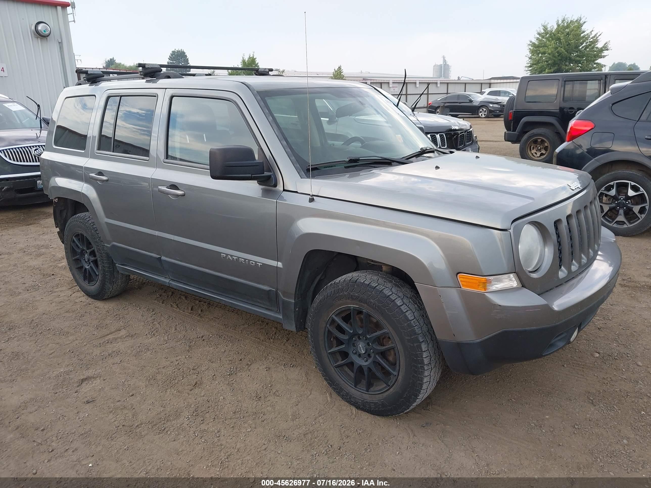 2014 Jeep Patriot Sport Gray vin: 1C4NJRBB0ED506675