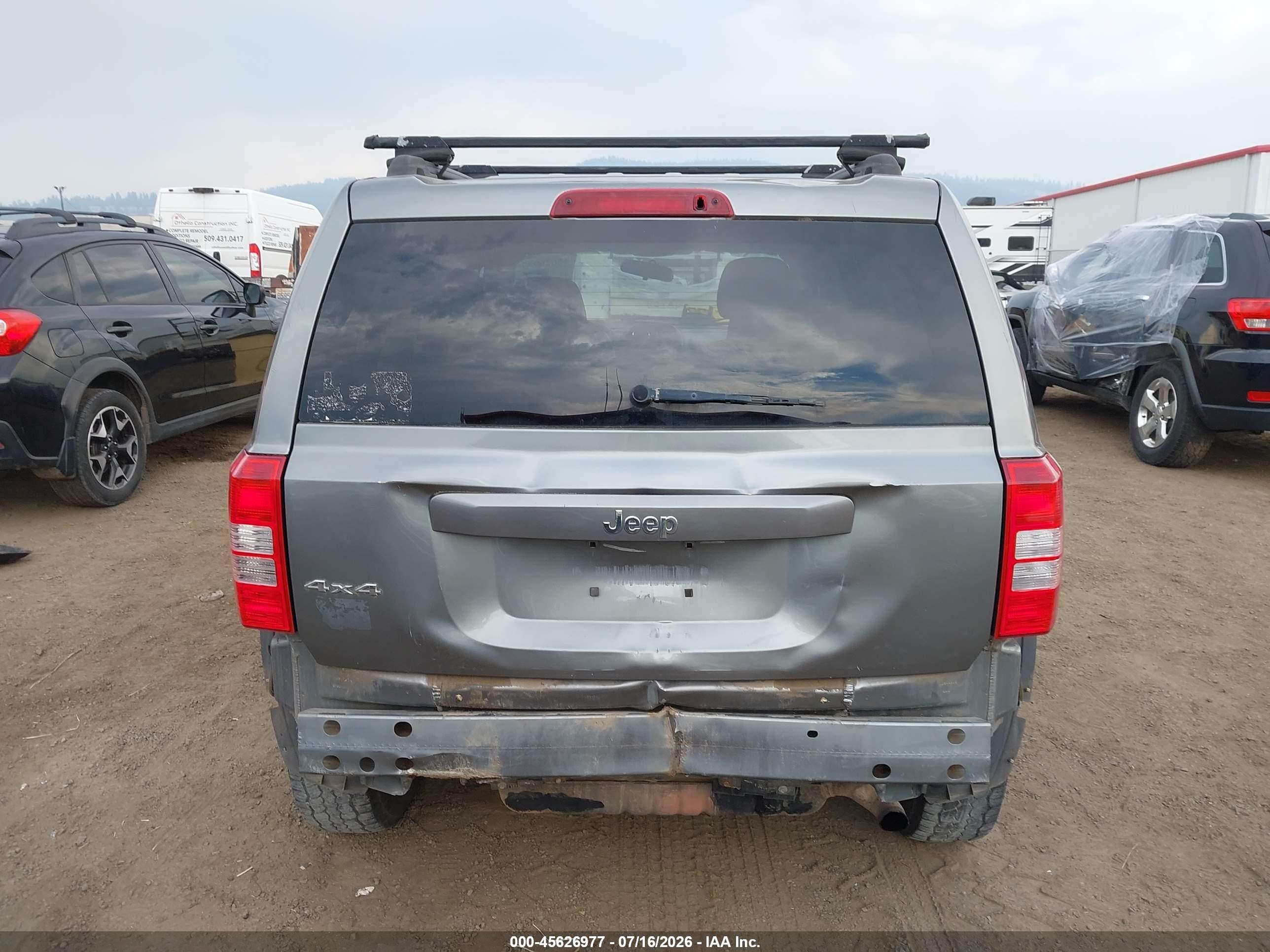 2014 Jeep Patriot Sport Gray vin: 1C4NJRBB0ED506675