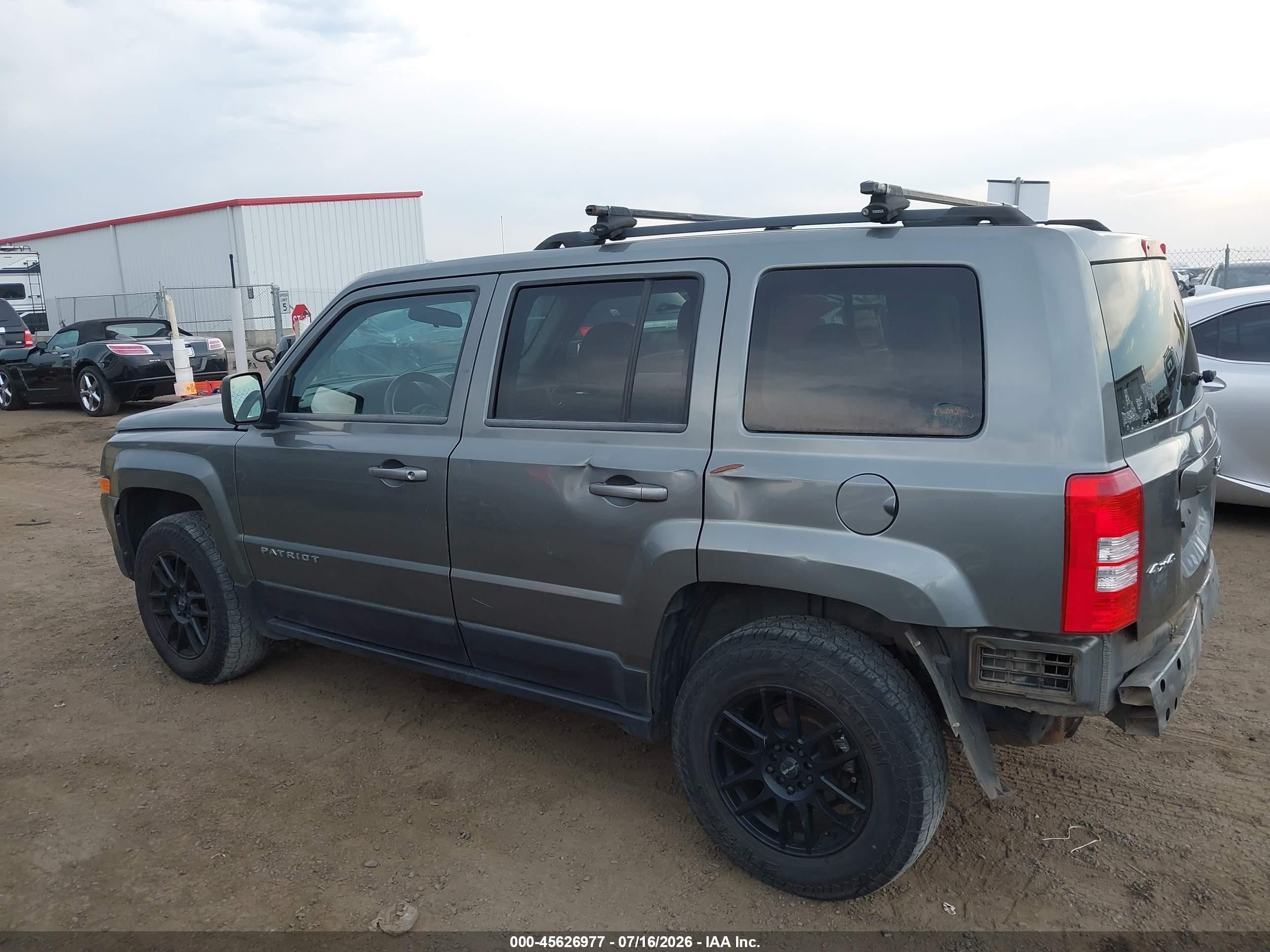 2014 Jeep Patriot Sport Gray vin: 1C4NJRBB0ED506675