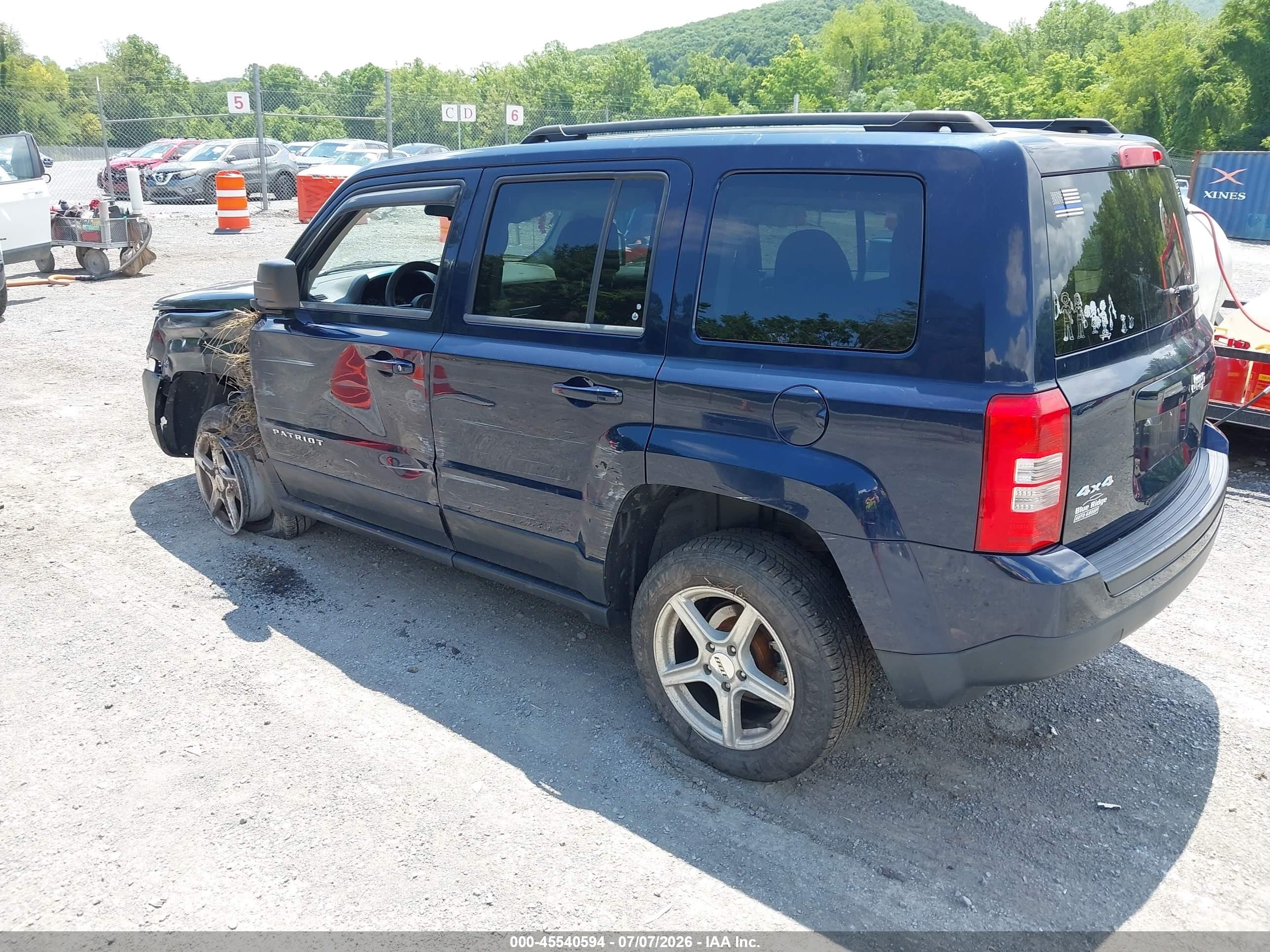 2014 Jeep Patriot Sport Dark Blue vin: 1C4NJRBB0ED591369