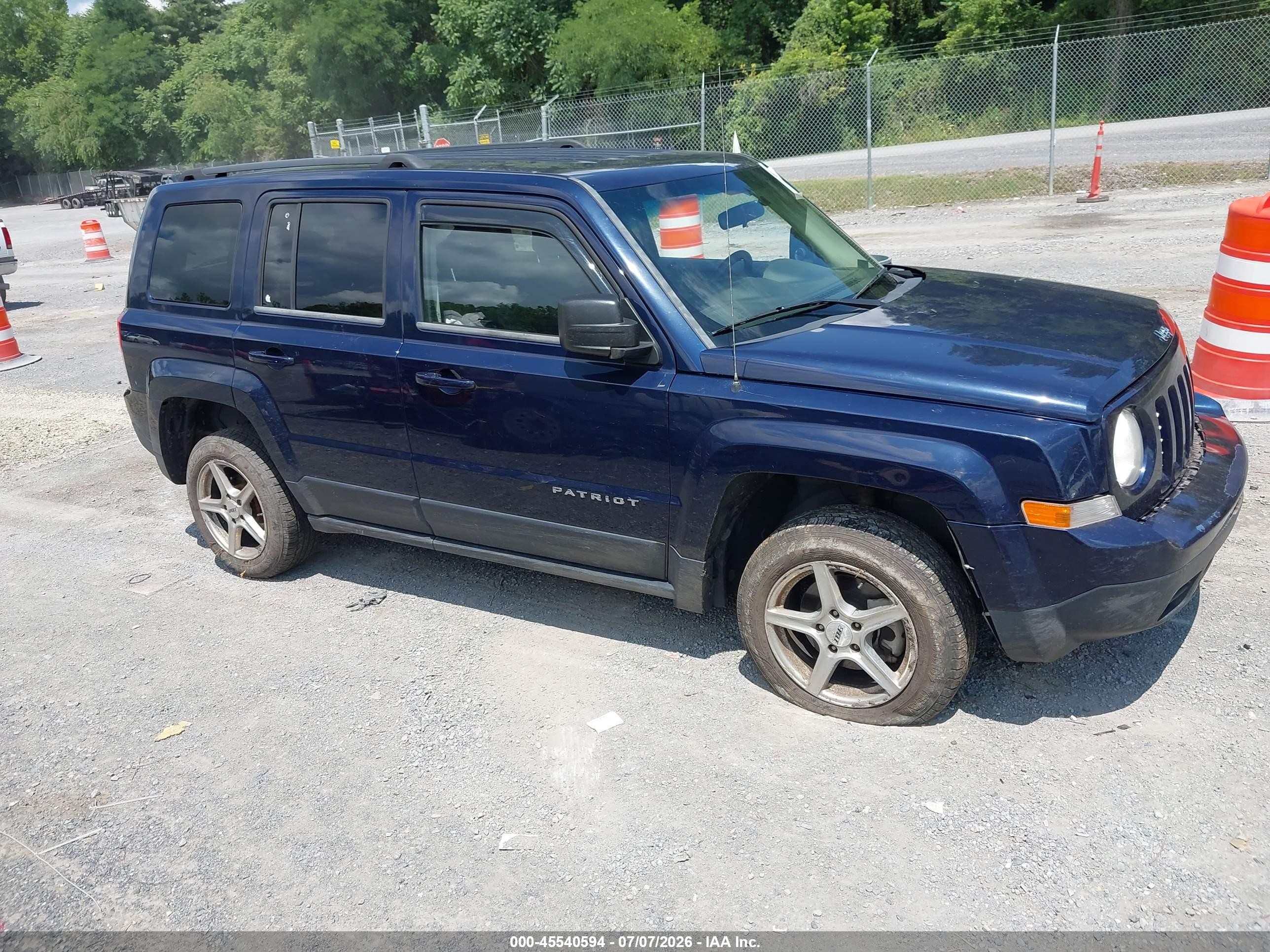 2014 Jeep Patriot Sport Dark Blue vin: 1C4NJRBB0ED591369