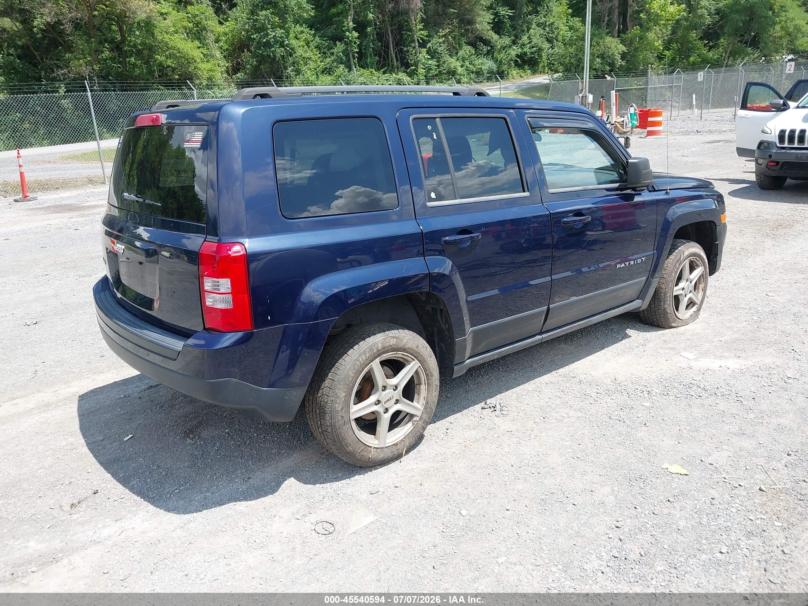 2014 Jeep Patriot Sport Dark Blue vin: 1C4NJRBB0ED591369