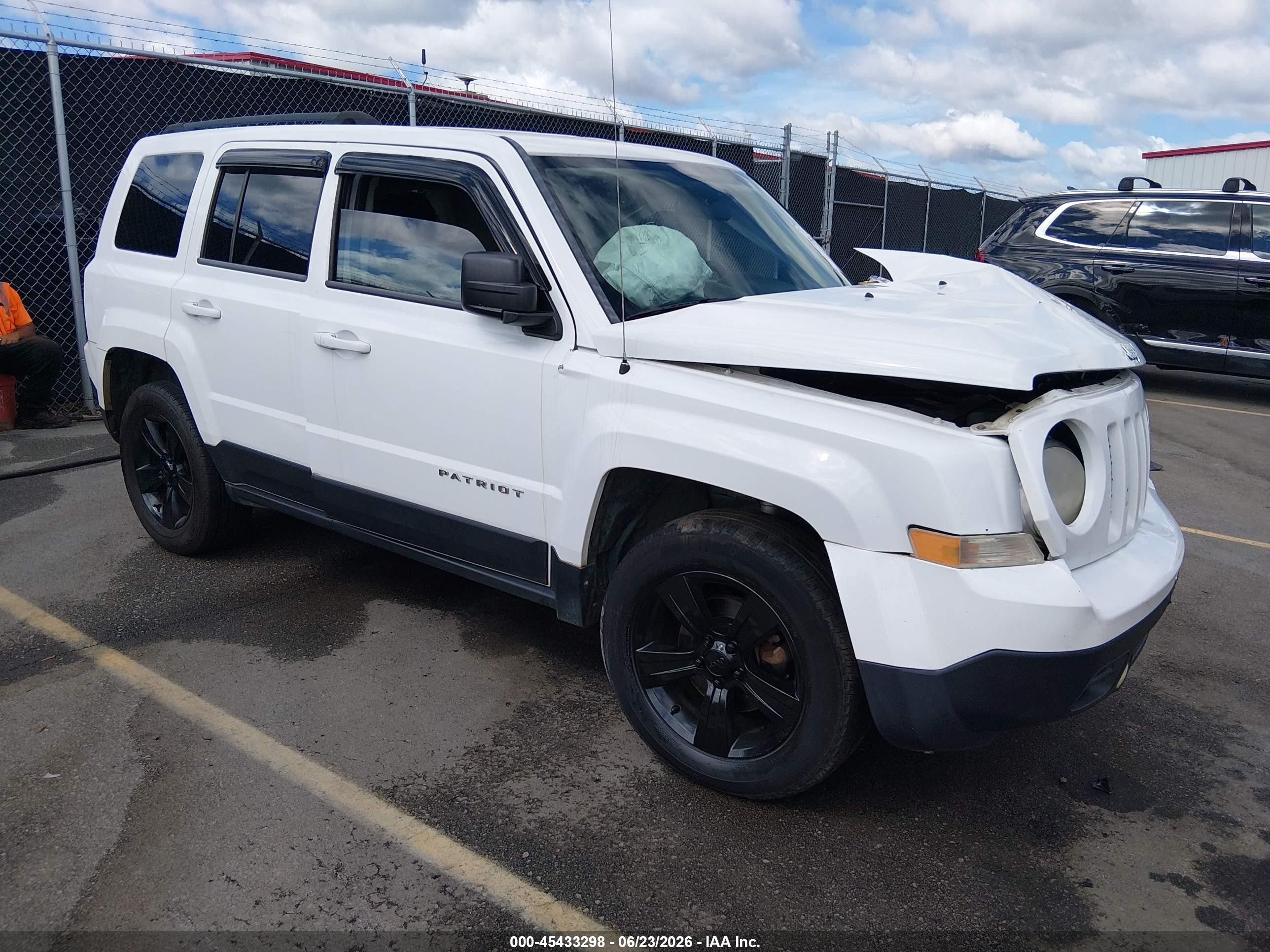 2014 Jeep Patriot Sport White vin: 1C4NJRBB0ED646807