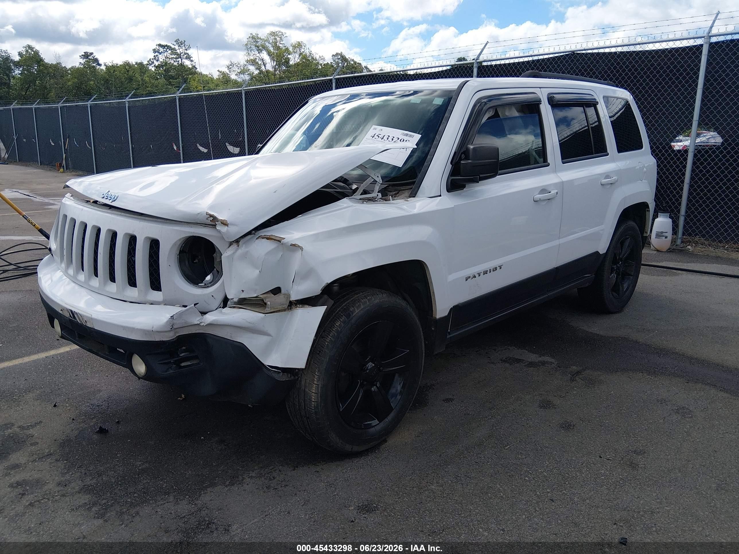2014 Jeep Patriot Sport White vin: 1C4NJRBB0ED646807