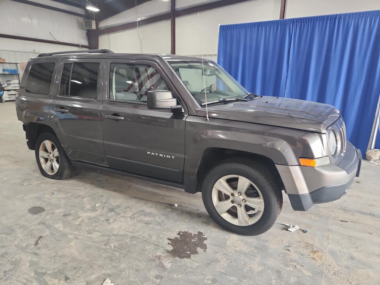2015 Jeep Patriot Sport Gray vin: 1C4NJRBB0FD114393 Damage: Right Rear Door, Dent(S) W/ Paint Dmg, 2 To 3 Inches