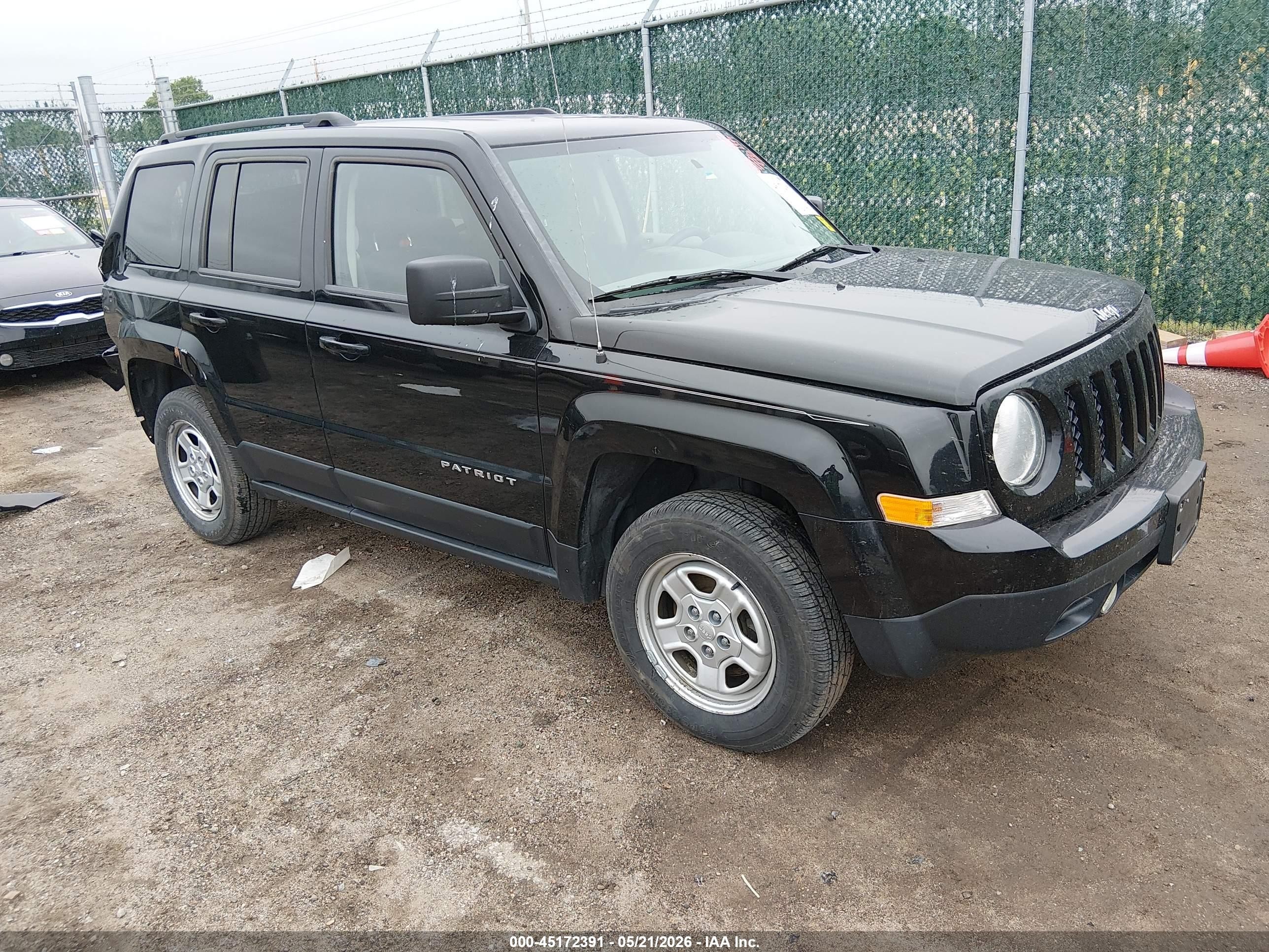 2015 Jeep Patriot Sport Black vin: 1C4NJRBB0FD279795