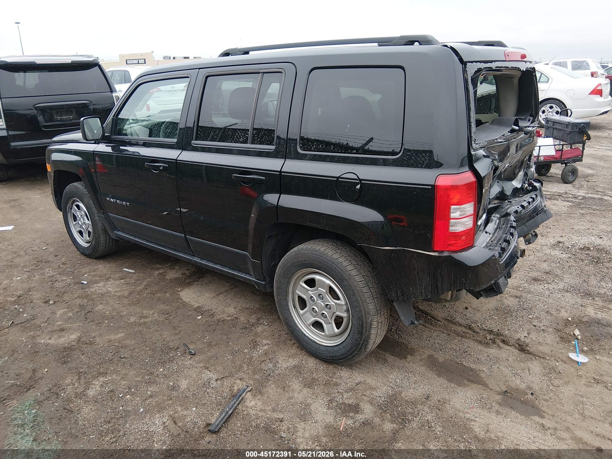 2015 Jeep Patriot Sport Black vin: 1C4NJRBB0FD279795
