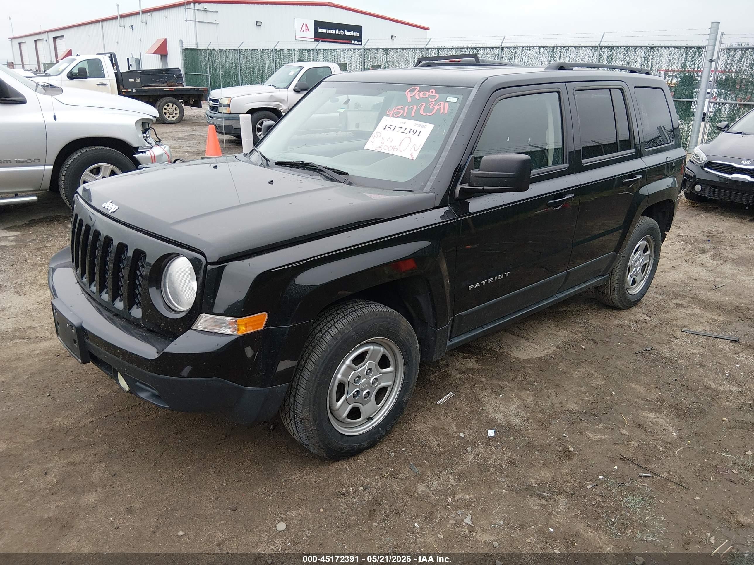 2015 Jeep Patriot Sport Black vin: 1C4NJRBB0FD279795