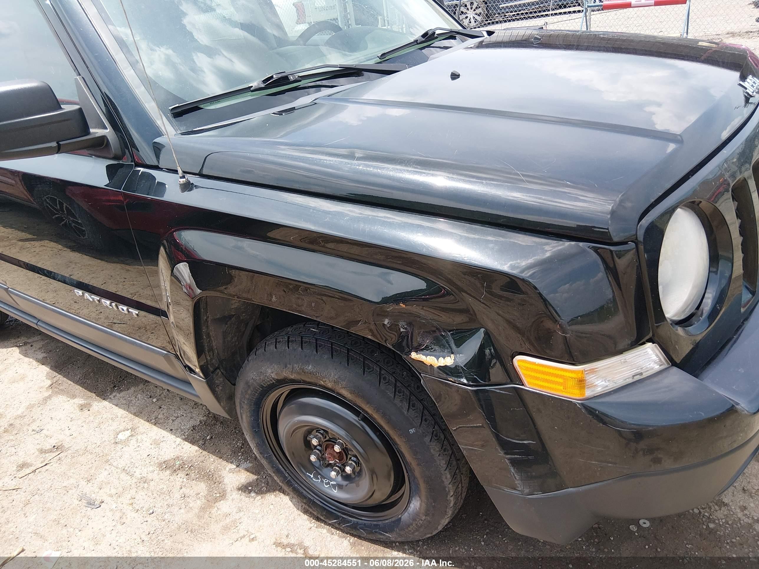 2013 Jeep Patriot Sport Black vin: 1C4NJRBB1DD271704